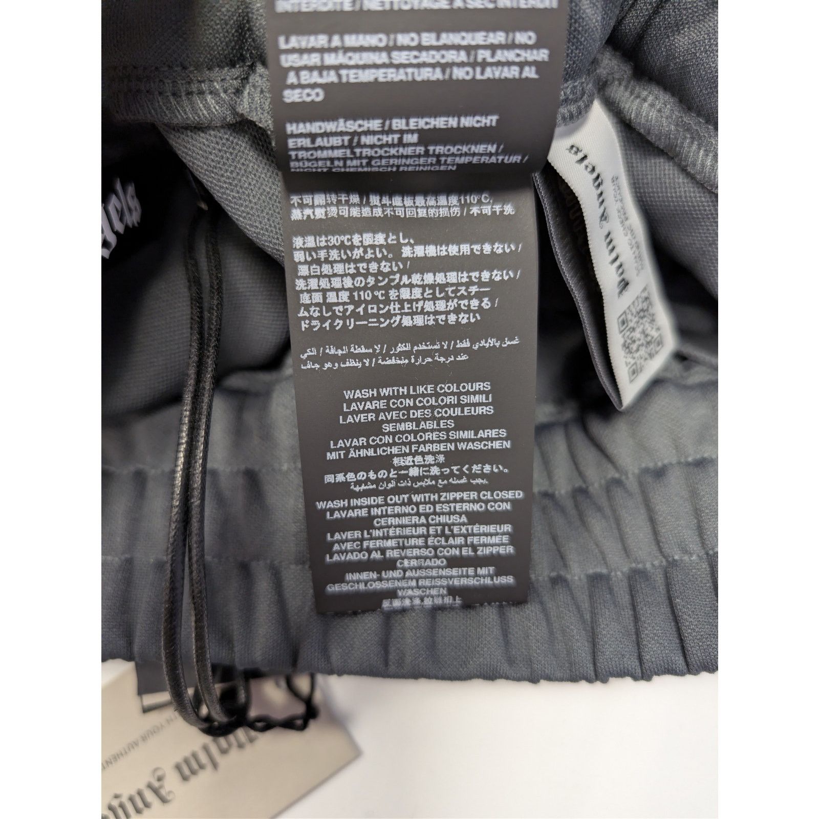 Palm Angels o1rshd1 Q:2 / New Classic Track Pants in Dark Grey / White Size US 36 / EU 52 - 19 Thumbnail