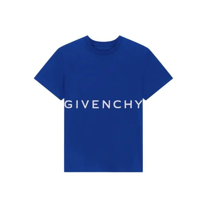 Givenchy Givenchy SS22 Blue Letter Print Short-Sleeve T-Shirt Size US M / EU 48-50 / 2 - 1 Thumbnail