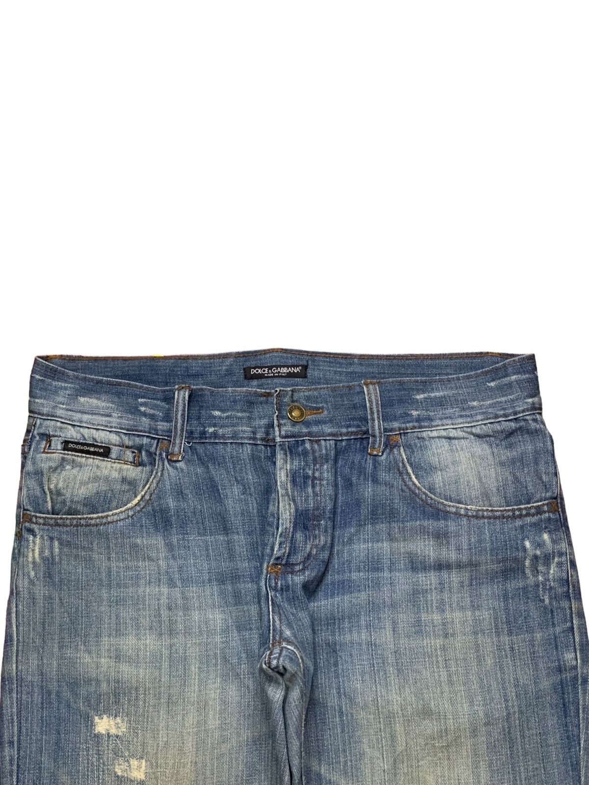 Dolce & Gabbana Vintage Italy Dolce Gabbana Mud Wash Distressed Baggy Jeans Size US 35 - 4 Thumbnail