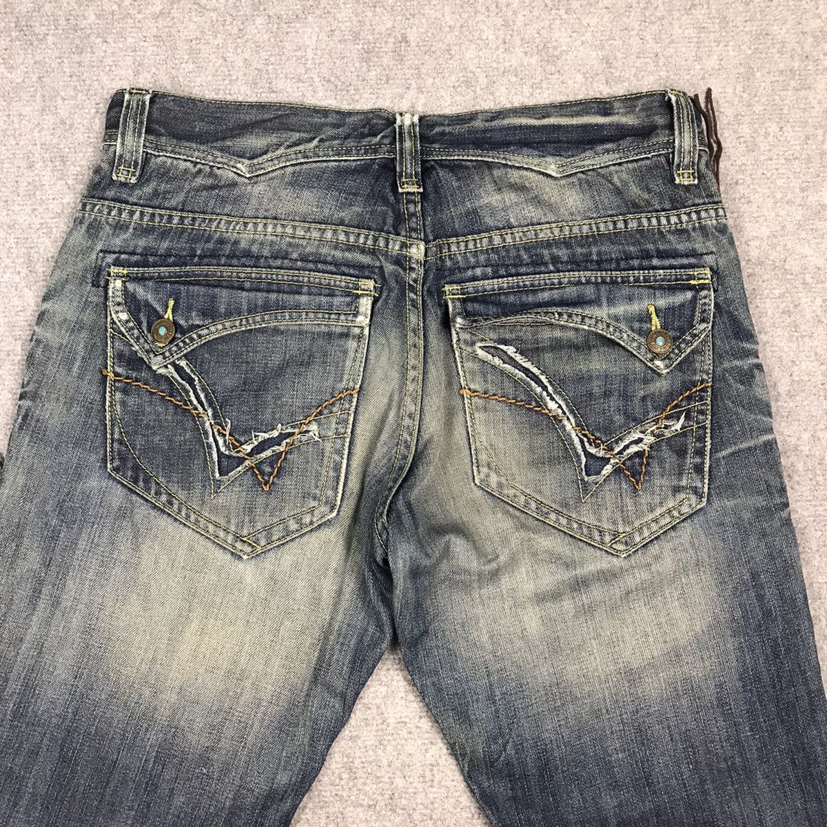 Japanese Brand × Vintage JAPANESE STYLE DENIM DISTRESSED PUNK JAPAN PANTS Size US 31 - 13 Thumbnail
