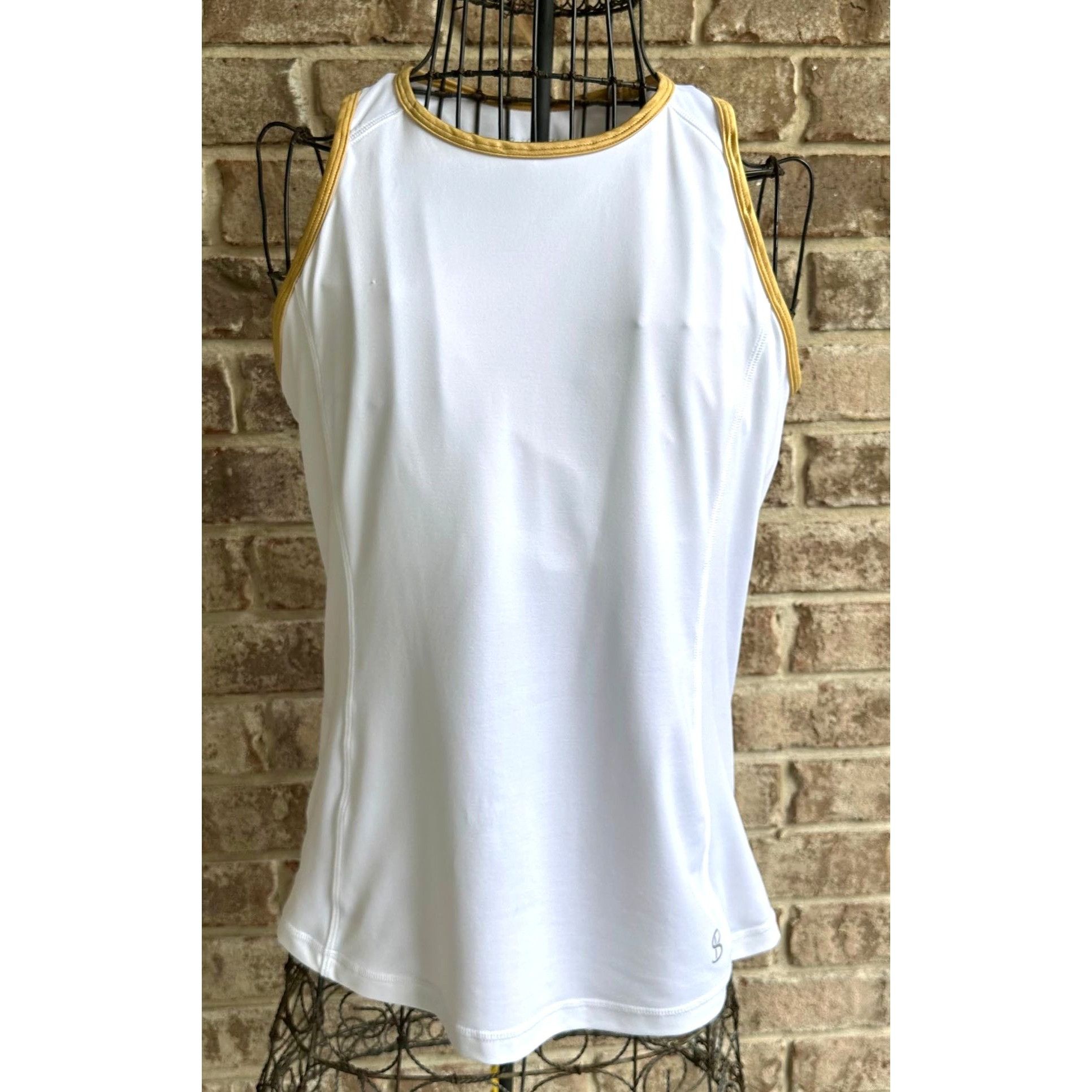 Other Bosofibella Athletic Top Large White Sleeveless Racerback Pi Size L / US 10 / IT 46 - 1 Thumbnail