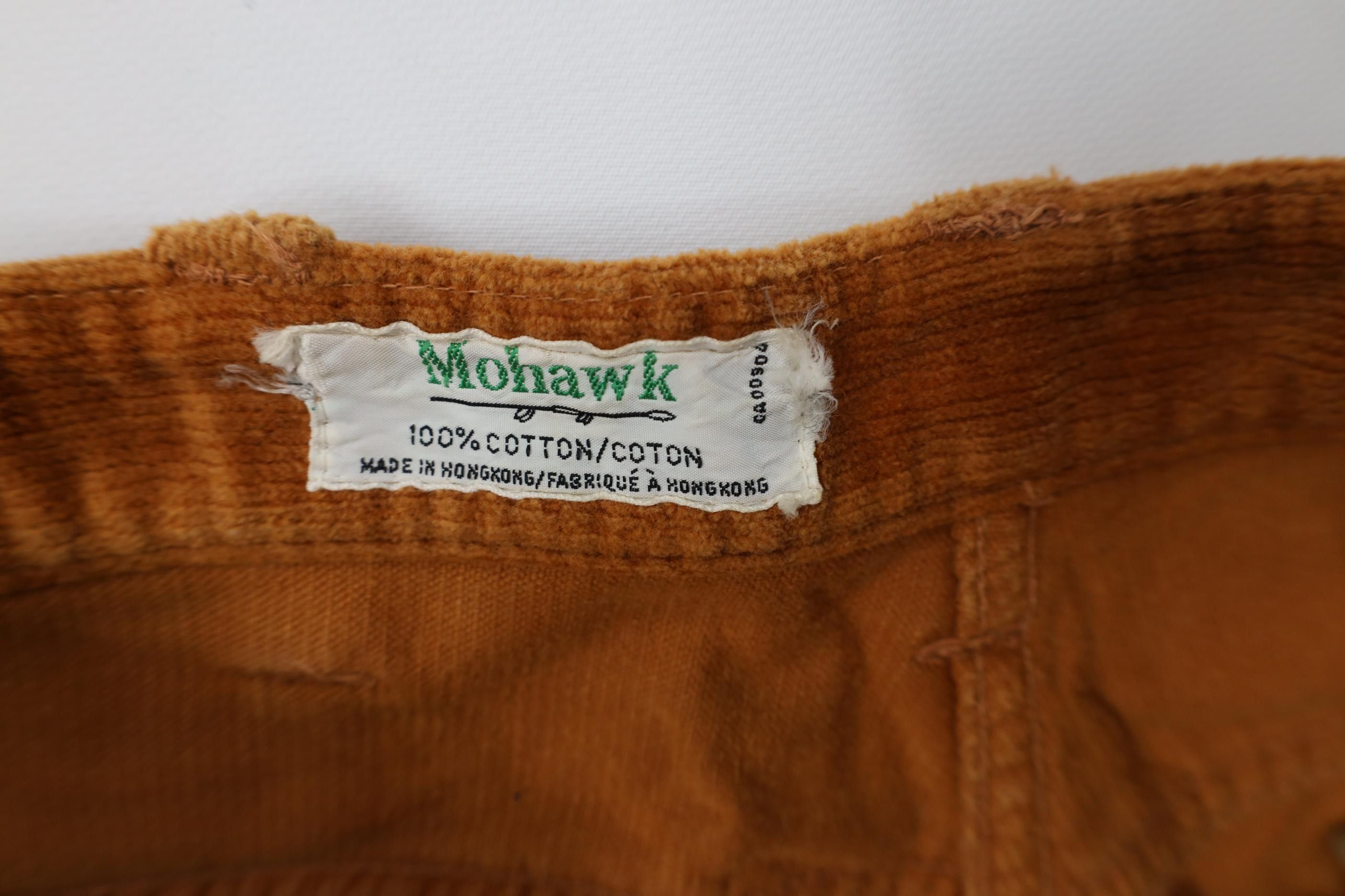 Vintage Vintage 70s Streetwear Corduroy Wide Leg Pants Orange Brown Size US 29 - 8 Thumbnail