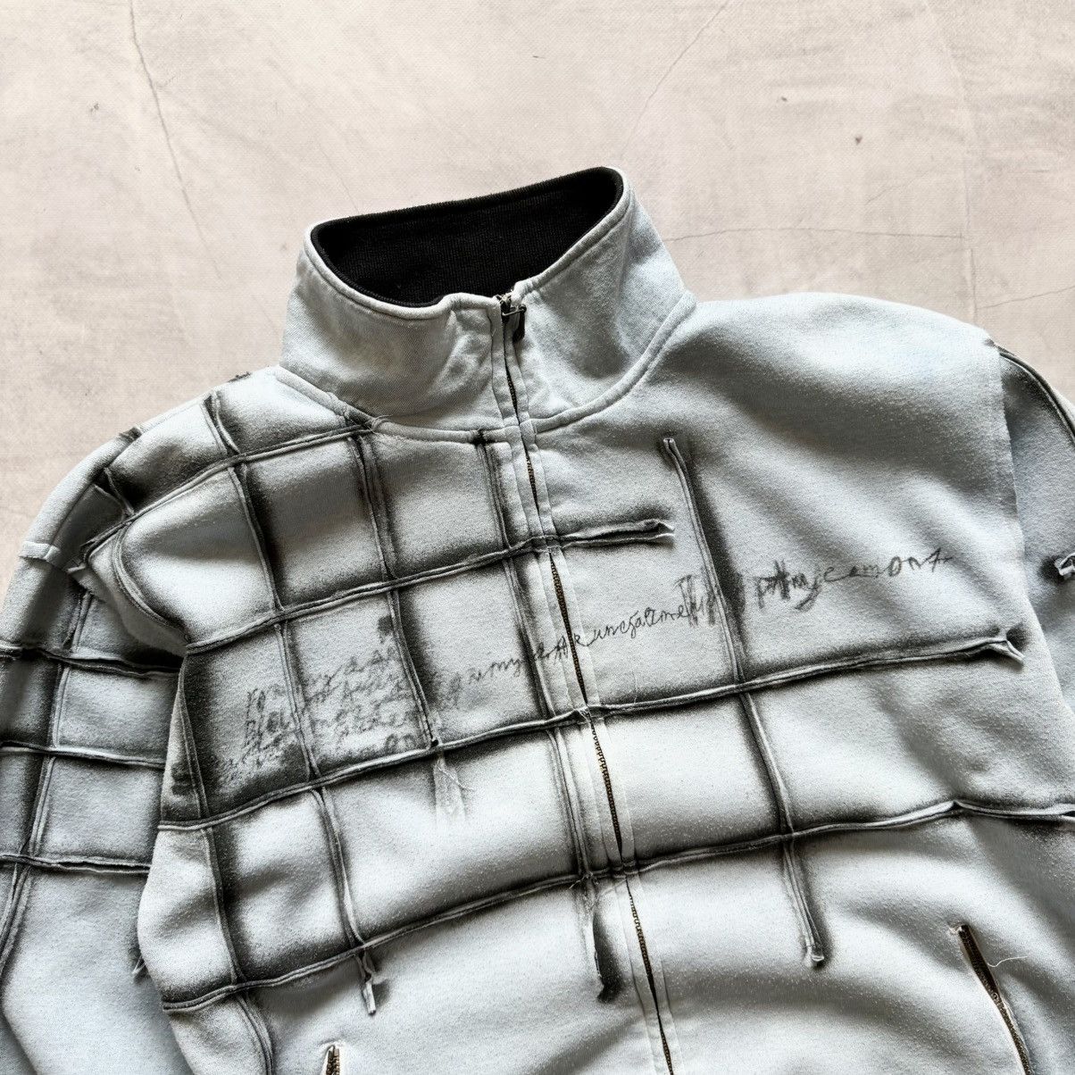 Hysteric Glamour Y2K Poem Painted SWAG Zip Jacket Sweatshirt British Vibe Size US L / EU 52-54 / 3 - 7 Thumbnail