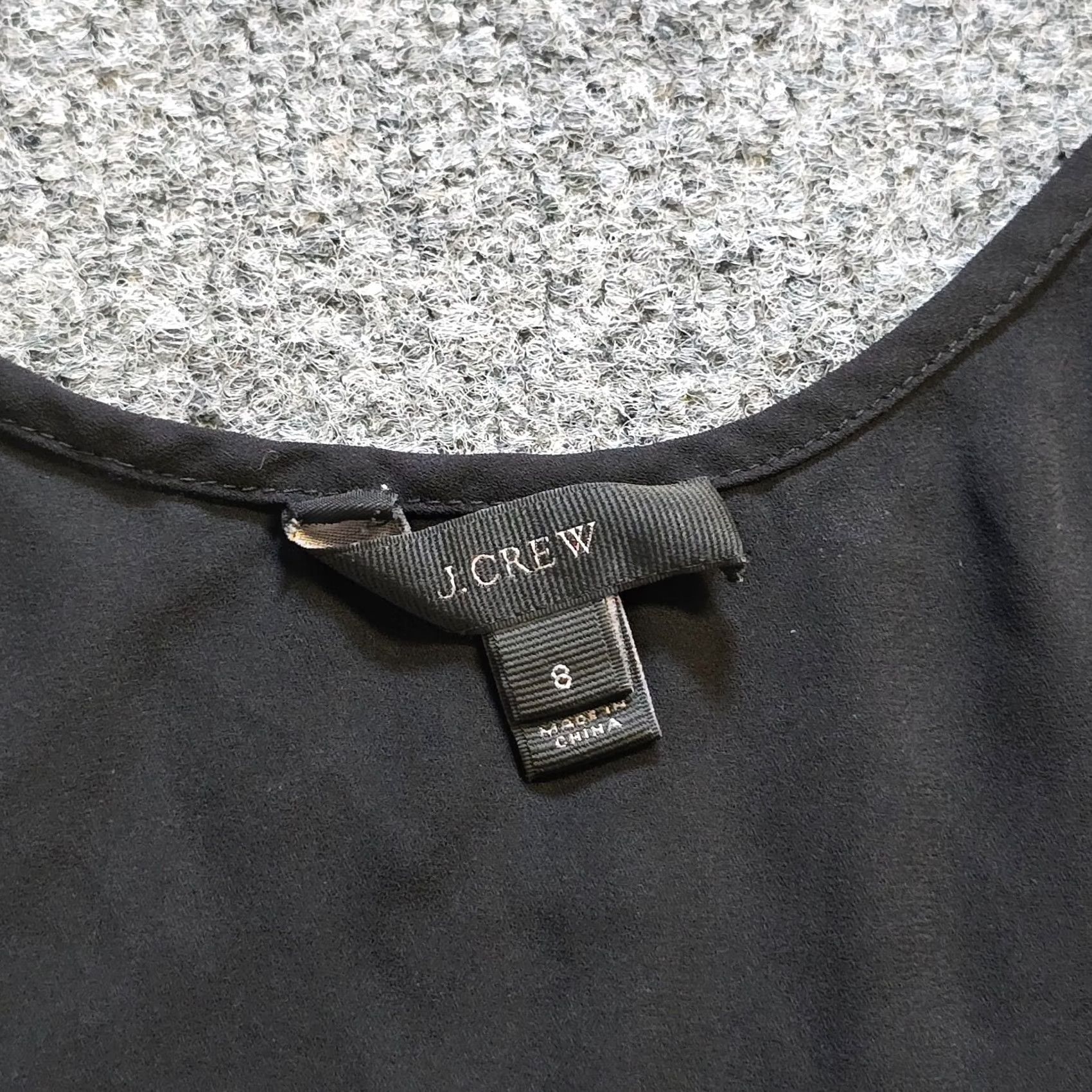 Layer 8 J Crew Tank Women's Size 8 Black Cami Shell Base Layer Sheer Camisole Top Casual Partys Career Capsule Dress Size M / US 6-8 / IT 42-44 - 3 Thumbnail