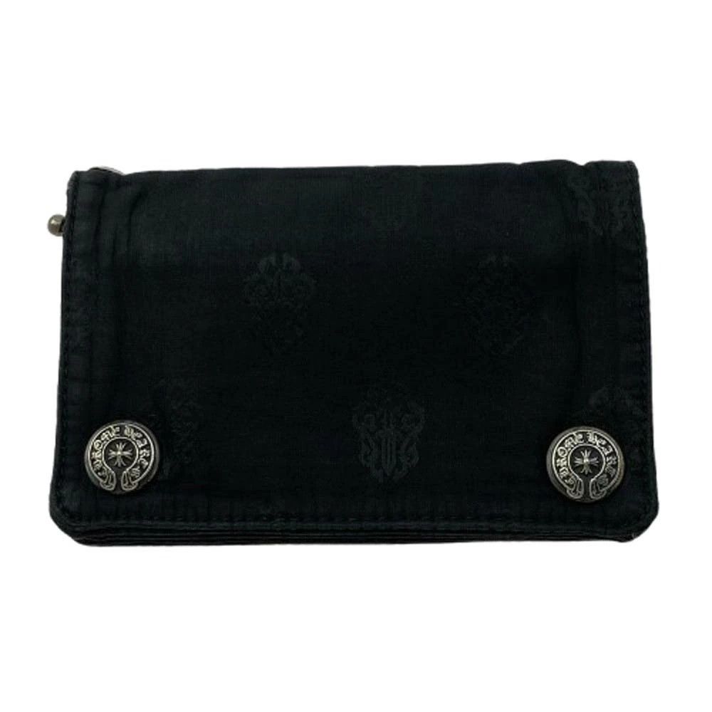 Chrome Hearts CHROME HEARTS 2 ZIP CROSS BALL BUTTON NYLON WALLET silver Size ONE SIZE - 1 Thumbnail