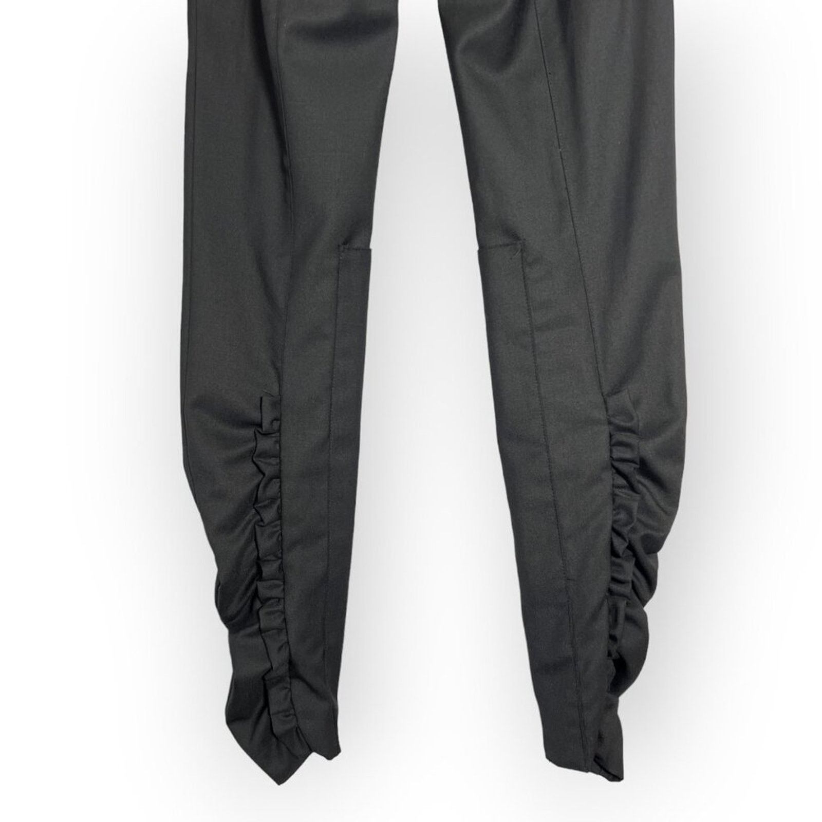 Bruno Pieters Bruno Pieters Black Ruffled Trouser High Rise EU 36 Size 25" / US 0 / IT 36 - 10 Thumbnail