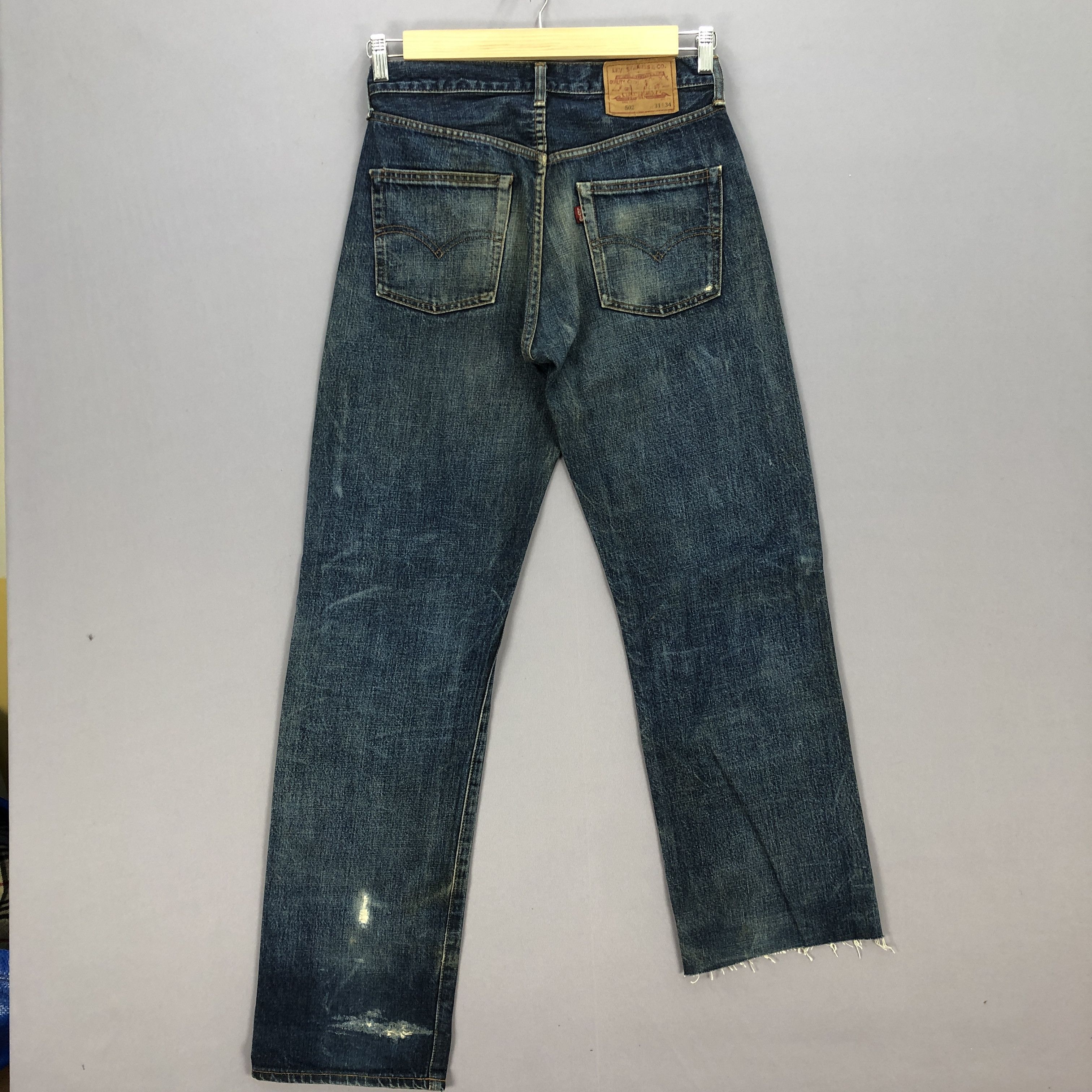 Levi's Vintage Levis Selvedge Distressed Jeans Levis Redline Denim Size US 30 / EU 46 - 2 Thumbnail