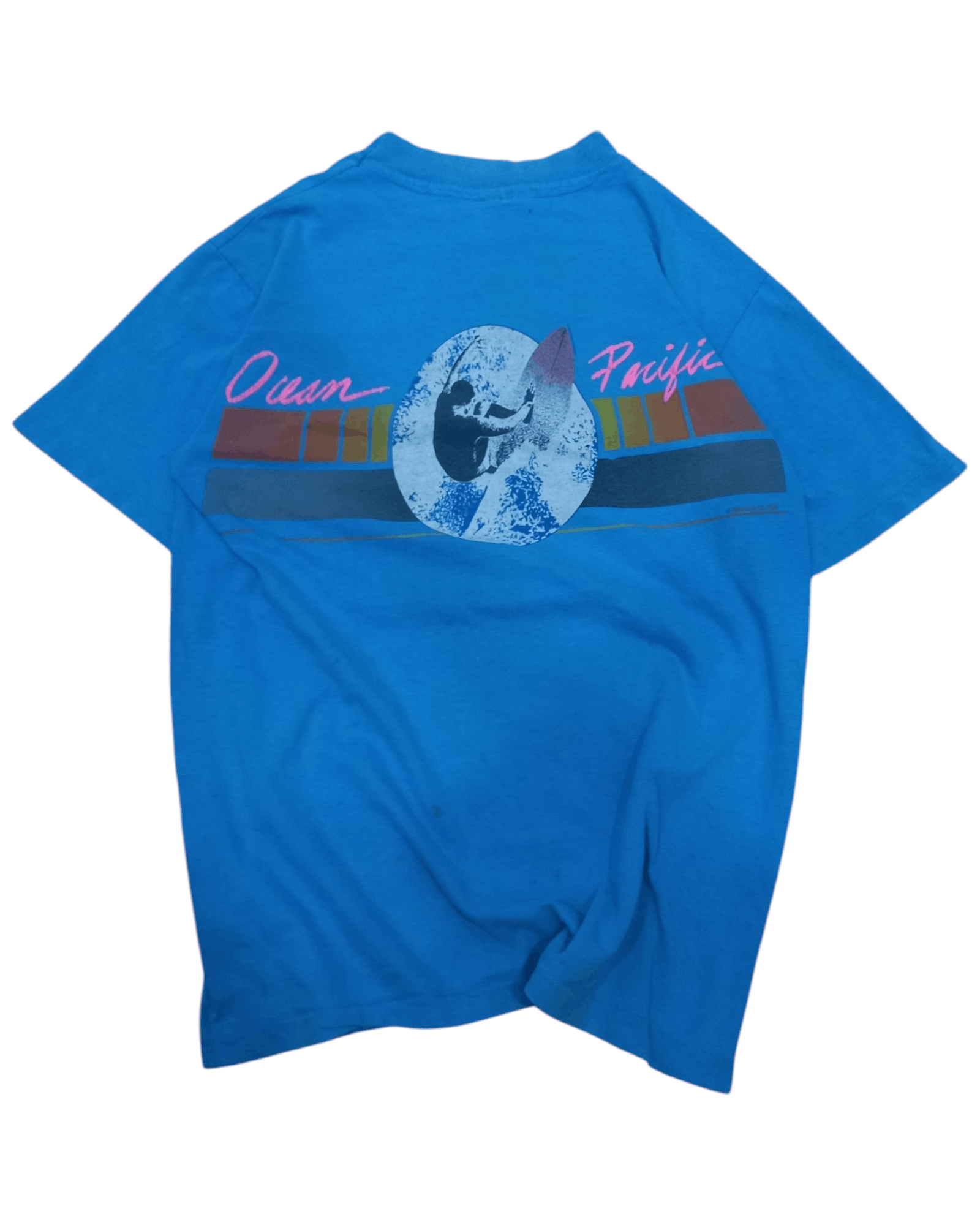 Ocean Pacific Rare True Vintage '85 Ocean Pacific Surf Crazy Backhit Tee Size US S / EU 44-46 / 1 - 1 Thumbnail