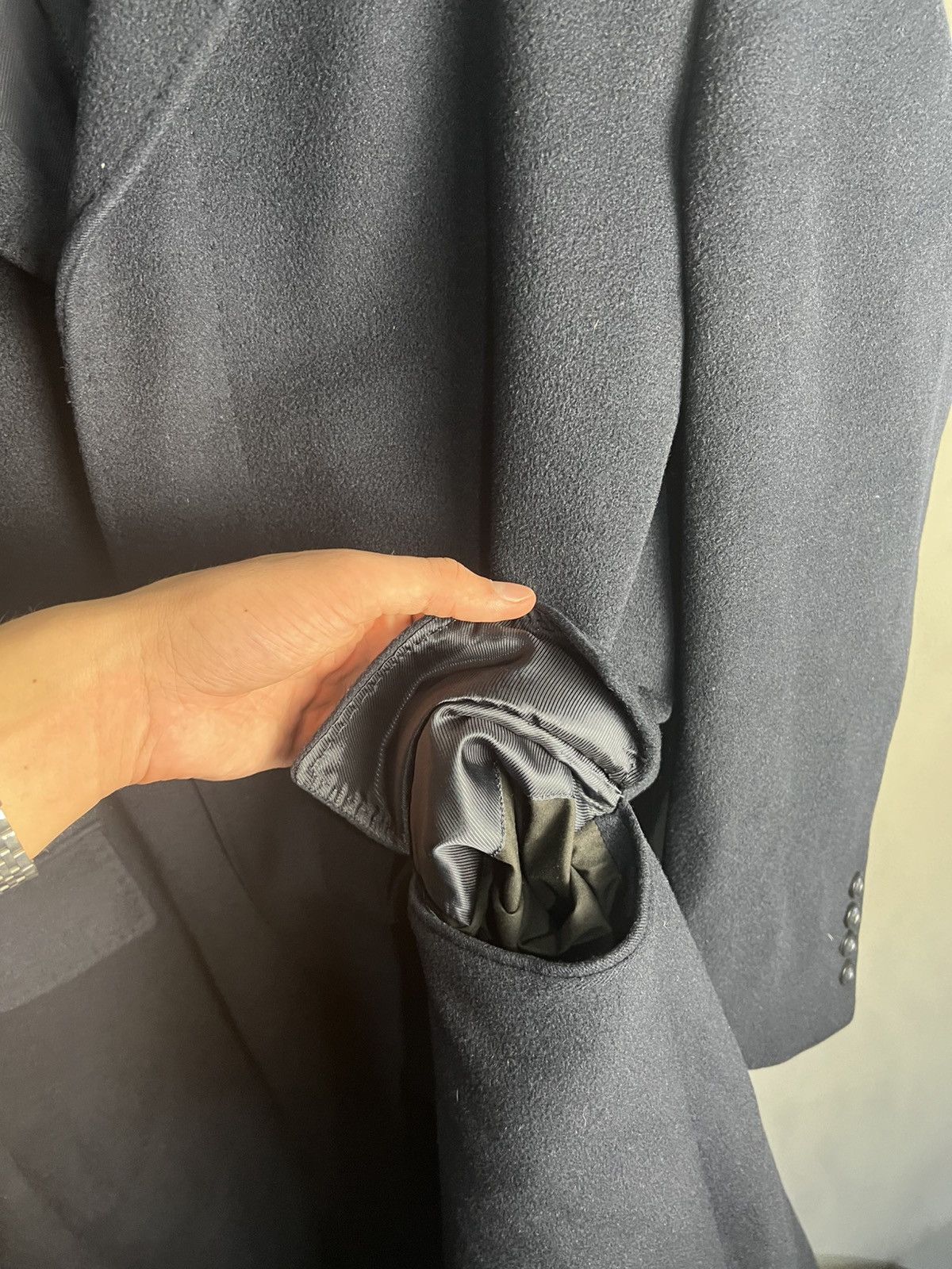 Balmain Balmain Wool Coat Luxury Vintage Jacket Dark Blue Size M Size US M / EU 48-50 / 2 - 4 Thumbnail
