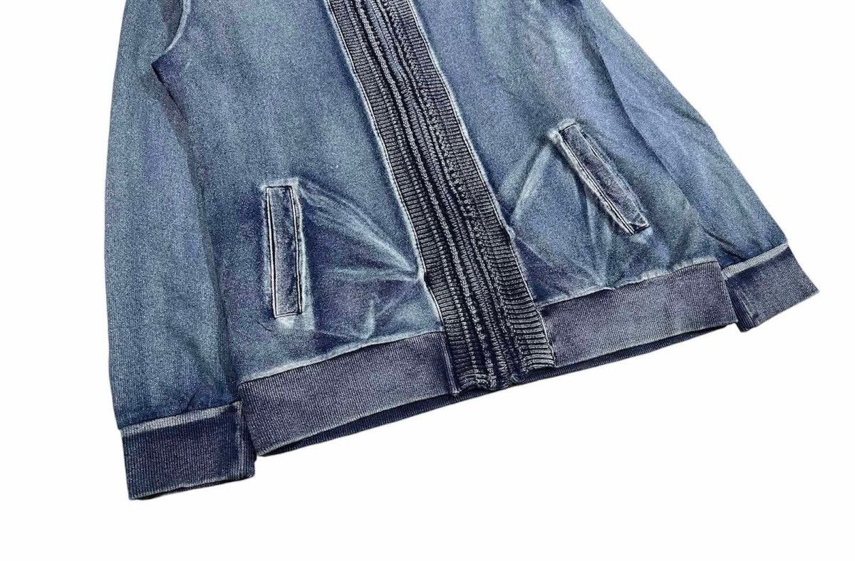 In The Attic 🔥Sick Y2K In The Attic Zip Up Hoodie Cable Knit Indigo Size US M / EU 48-50 / 2 - 8 Thumbnail