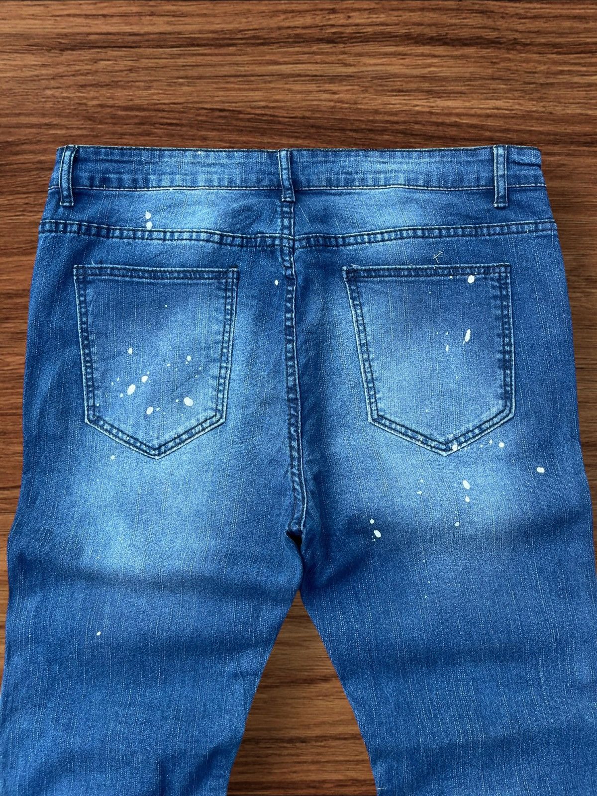 Japanese Brand Vintage Japanese Brand Ripped Destroyed Biker Blue Wash Jean Size US 36 / EU 52 - 6 Thumbnail