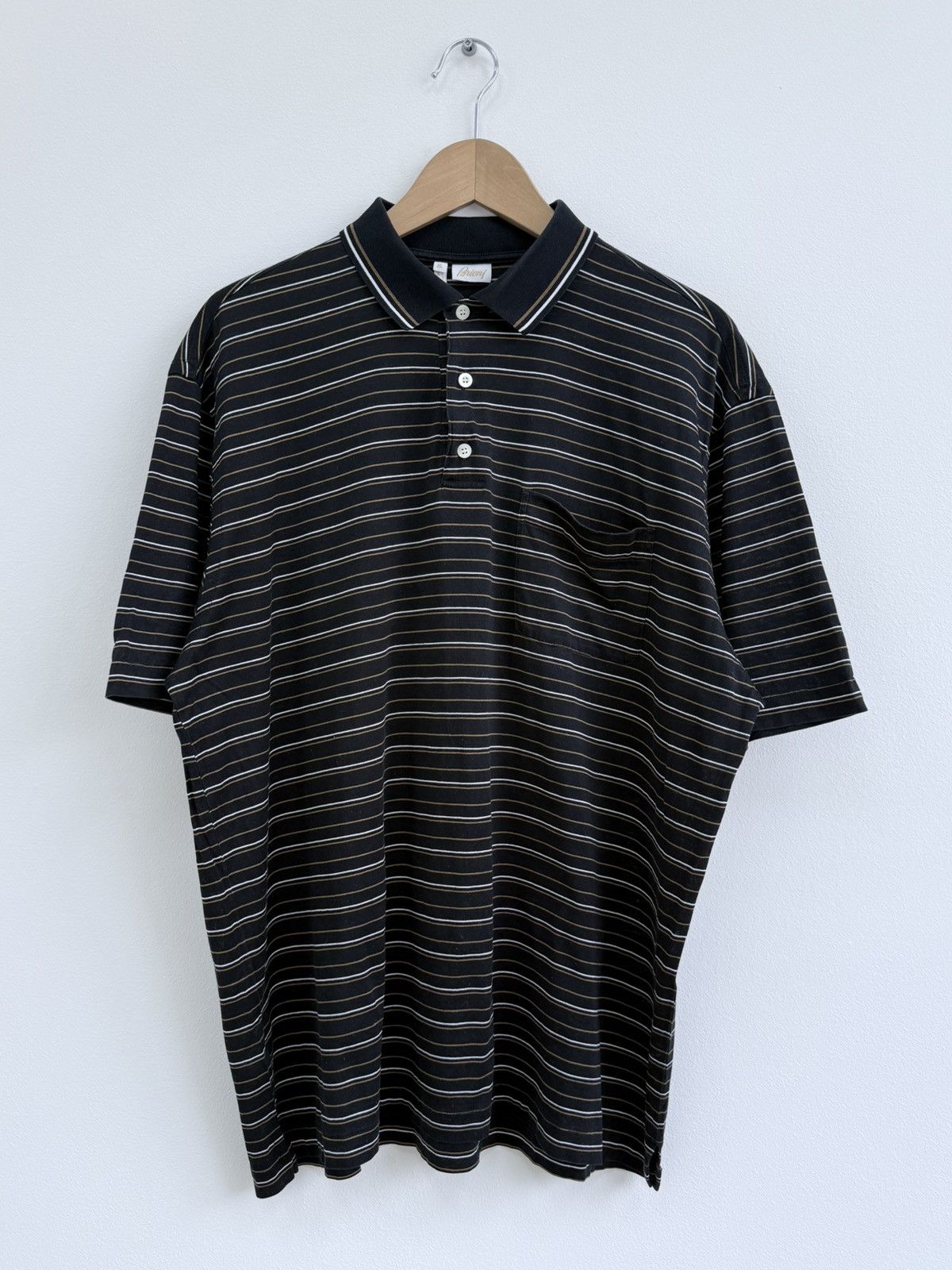 Brioni Brioni Striped Polo T-Shirt Size US XL / EU 56 / 4 - 1 Thumbnail