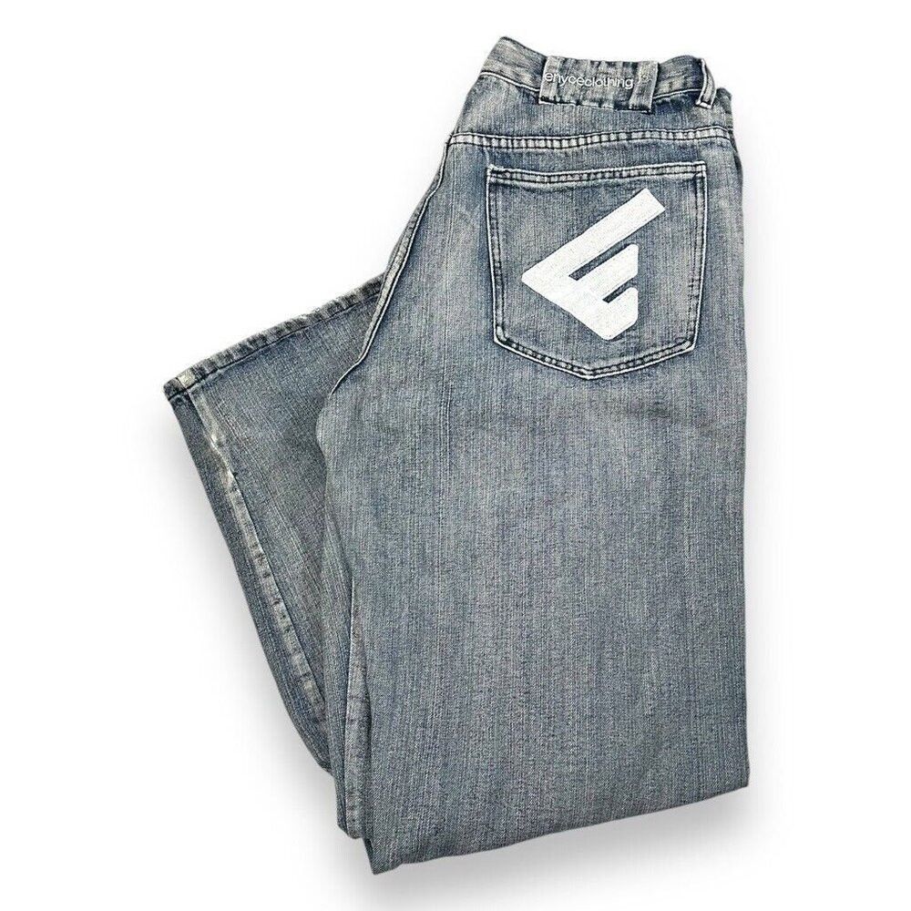 Enyce Vintage 90s/Y2k Enyce Embroidered Logo Baggy Skater Denim P Size US 36 / EU 52 - 1 Thumbnail