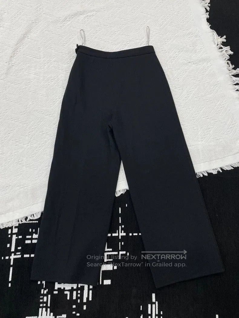 Hermes Hermes Black Wool Knit Wide. Size US 38 / EU 54 - 2 Thumbnail