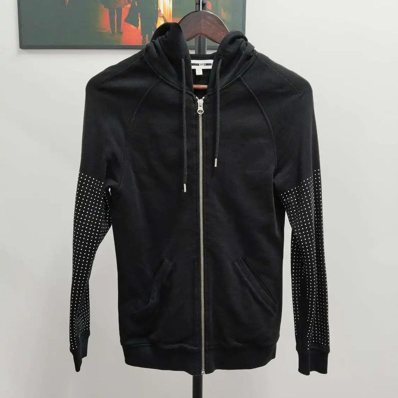 Alexander McQueen Alexander McQueen Black Cotton Long Sleeve Hoodie 0089 Size US XXS / EU 40 - 1 Thumbnail