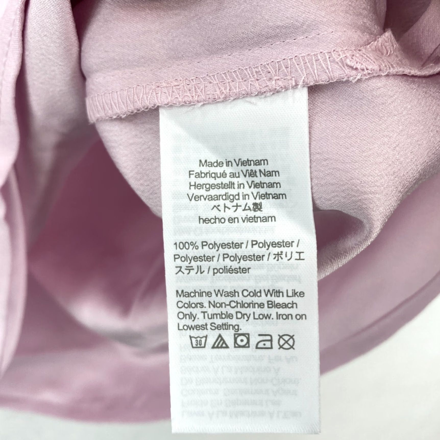 J.Crew J.Crew Puff Sleeve Satin Back Crepe Top Women's Large Tall Pink Keyhole Neckline Shirt Size L / US 10 / IT 46 - 7 Thumbnail
