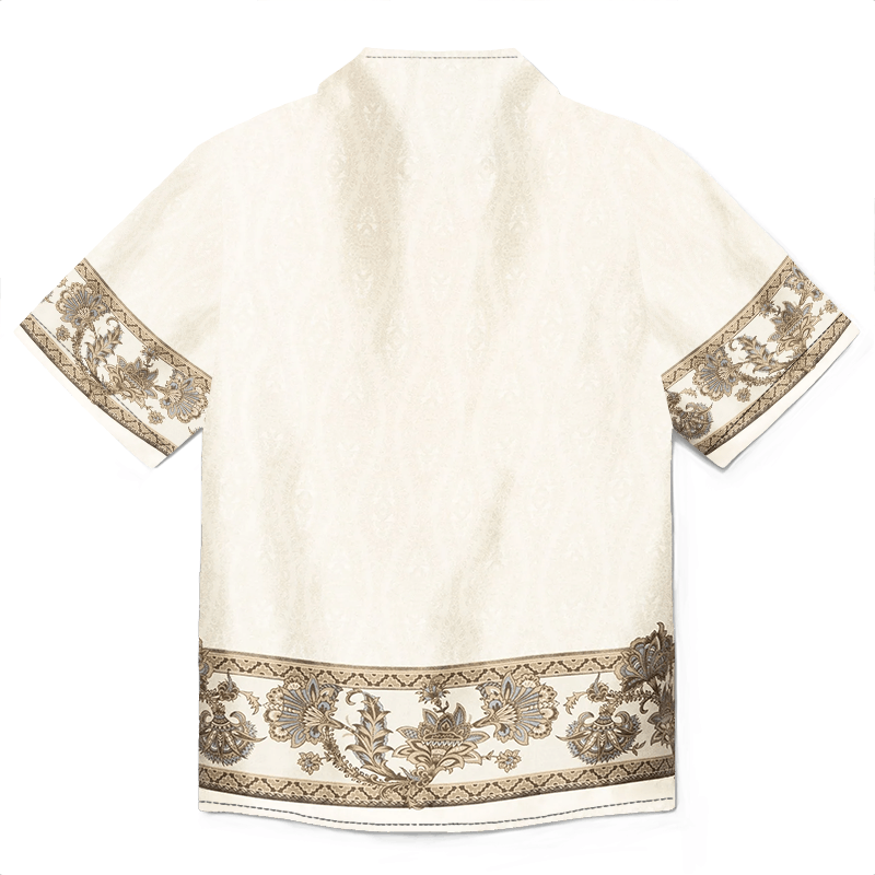Other Men’s Natural Ivory Bowling Shirt | Minimalist Design Size US L / EU 52-54 / 3 - 5 Thumbnail