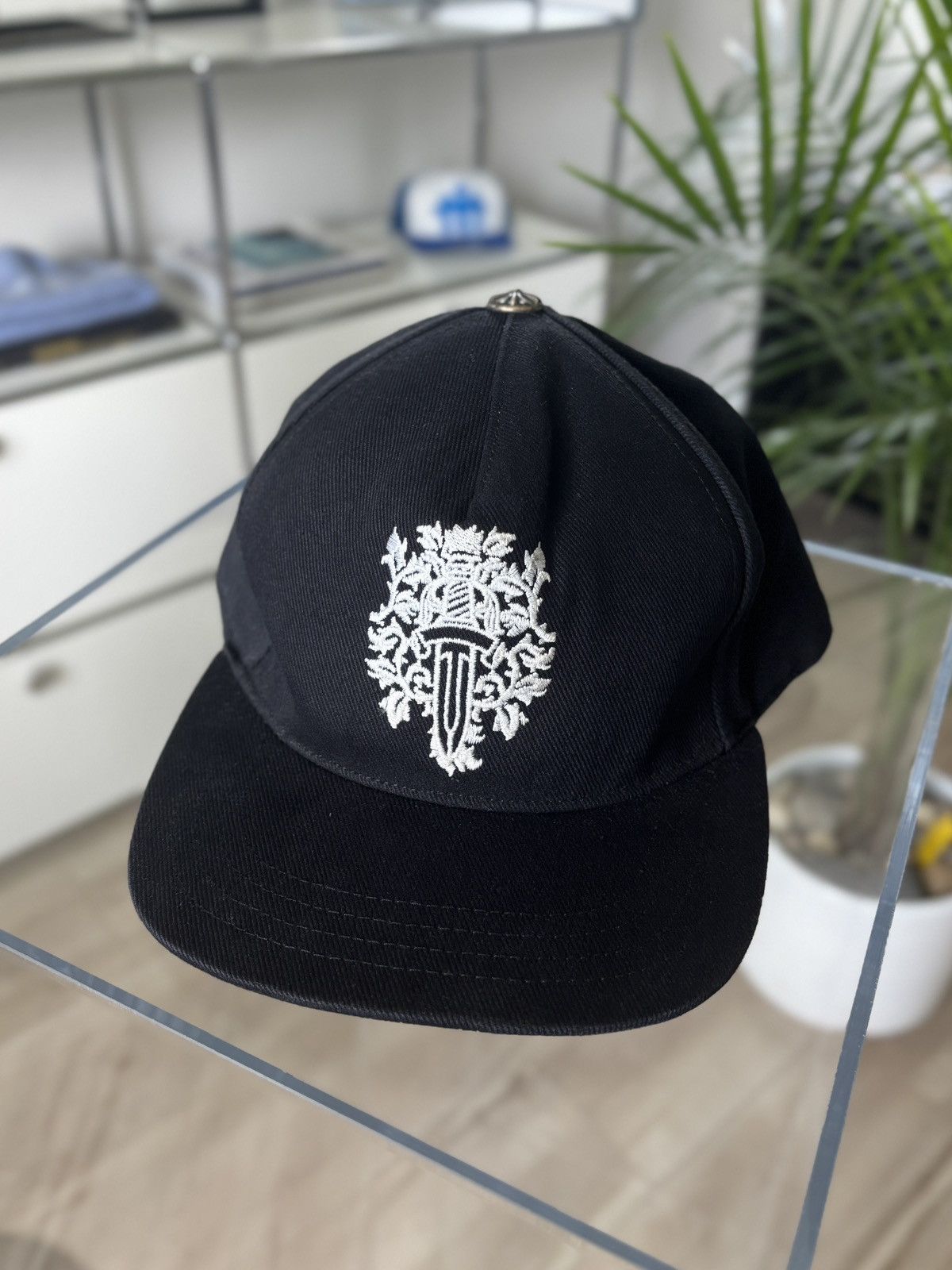 Chrome Hearts CHROME HEARTS FLORAL DAGGER DENIM HAT Size ONE SIZE - 4 Thumbnail
