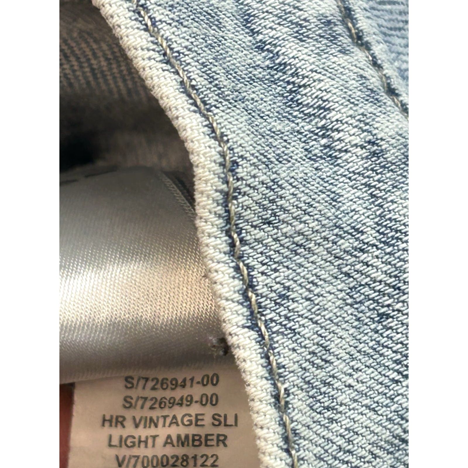 Gap Gap Jeans Womens 8/29 Light Blue High Rise Slim Stretch Denim Vintage 5-Pocket Zipper Fly 30W Inseam 26 Zip Size 30" / US 8 / IT 44 - 7 Thumbnail