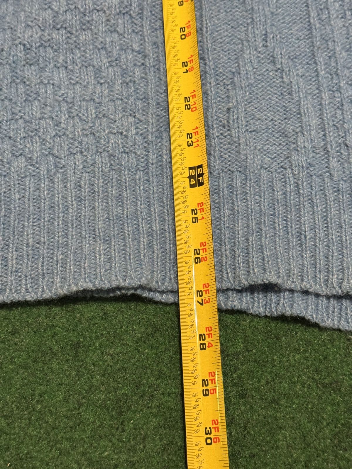 Vintage Vintage 60s Campus Blue Periwinkle Wool Blend Large Sweater Size US L / EU 52-54 / 3 - 5 Thumbnail