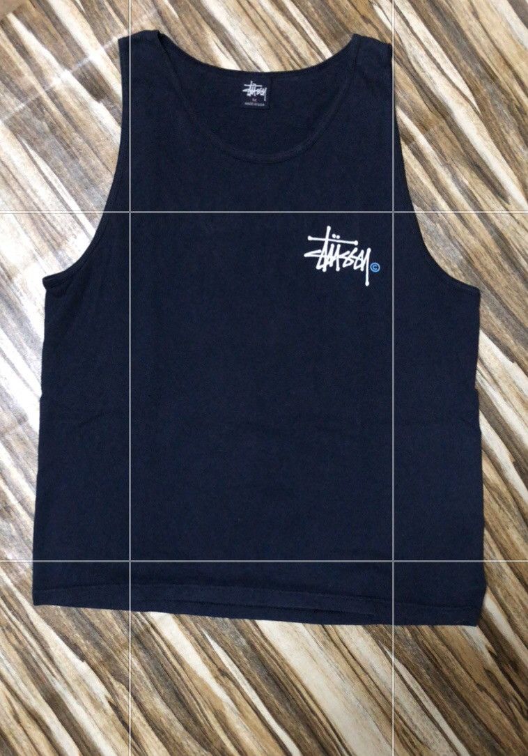 Streetwear × Stussy × Vintage OG Stussy🇺🇸 Big Logo tank
