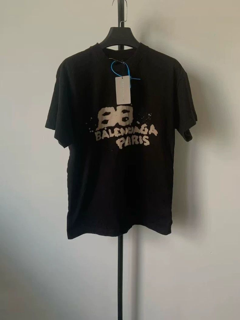 Balenciaga Balenciaga Logo Print Short Sleeve T-Shirt Size US XS / EU 42 / 0 - 1 Thumbnail