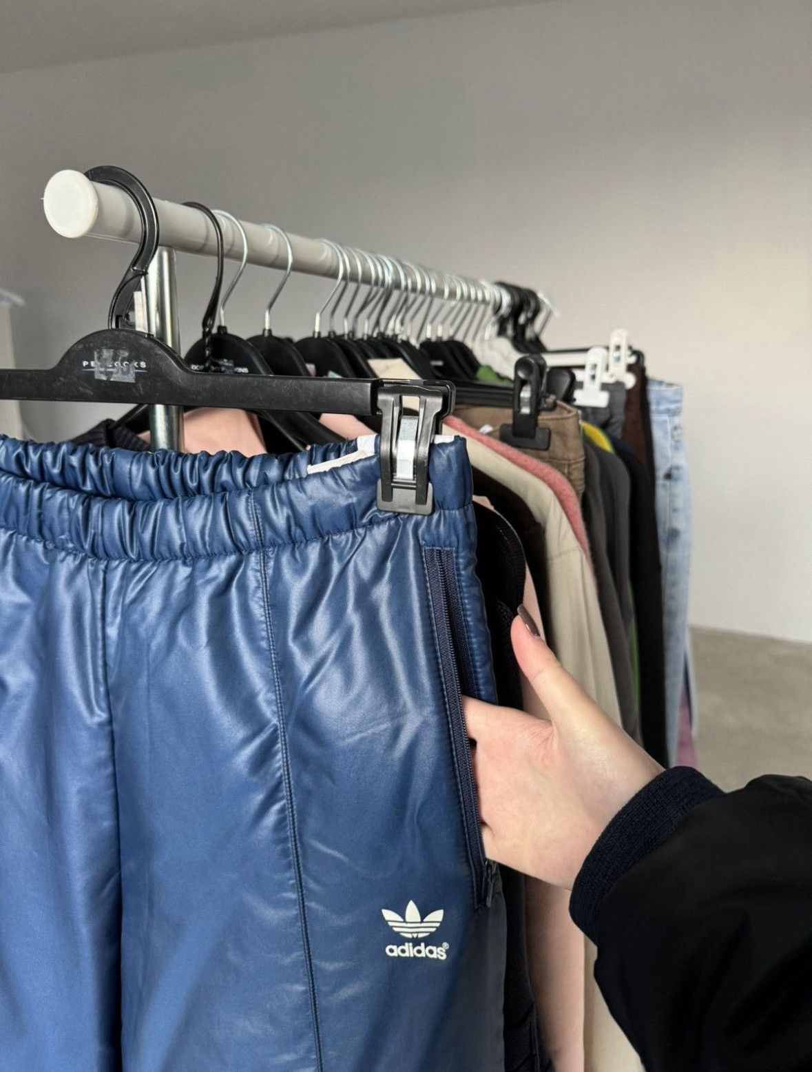 Adidas Vintage Adidas Nylon Trackpants Size US 33 - 8 Thumbnail