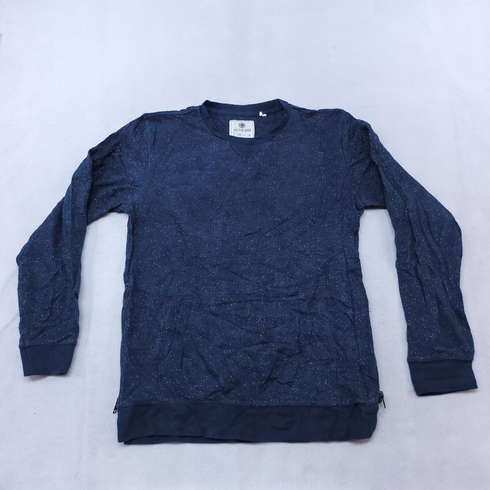 On The Byas On the Byas Casual Pullover Sweatshirt Mens Size Medium Blue Size US M / EU 48-50 / 2 - 2 Thumbnail