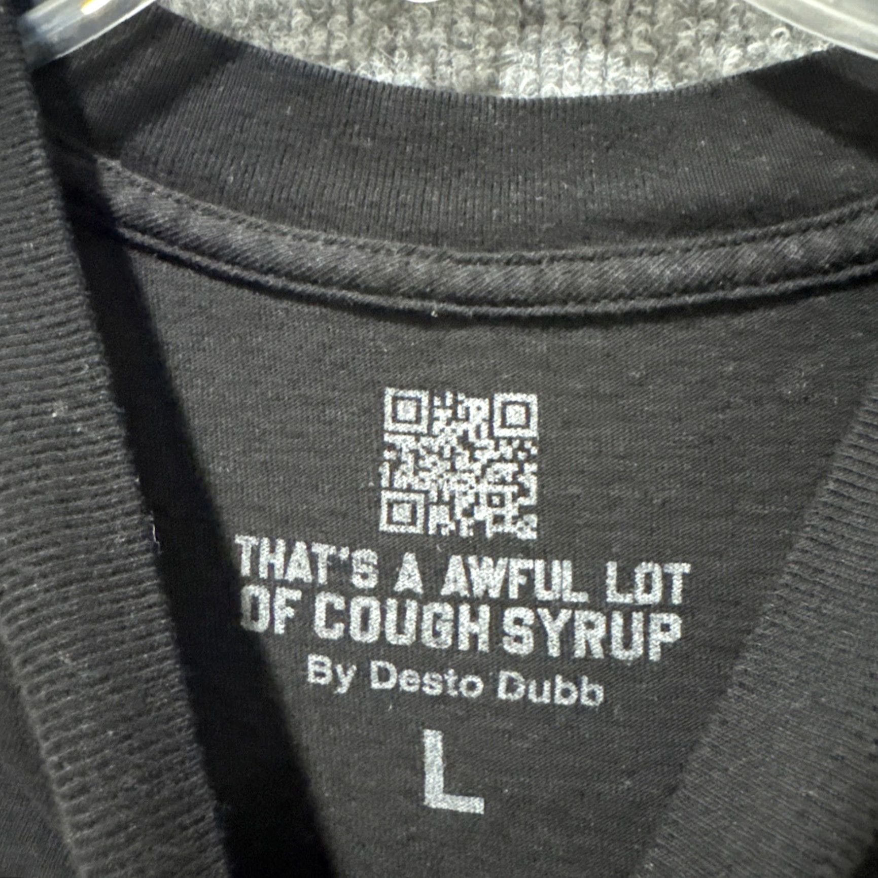 Vintage That’s A Awful Lot Of Cough Syrup Long Sleeve T-Shirt Black L Mens Size L Size US L / EU 52-54 / 3 - 5 Thumbnail