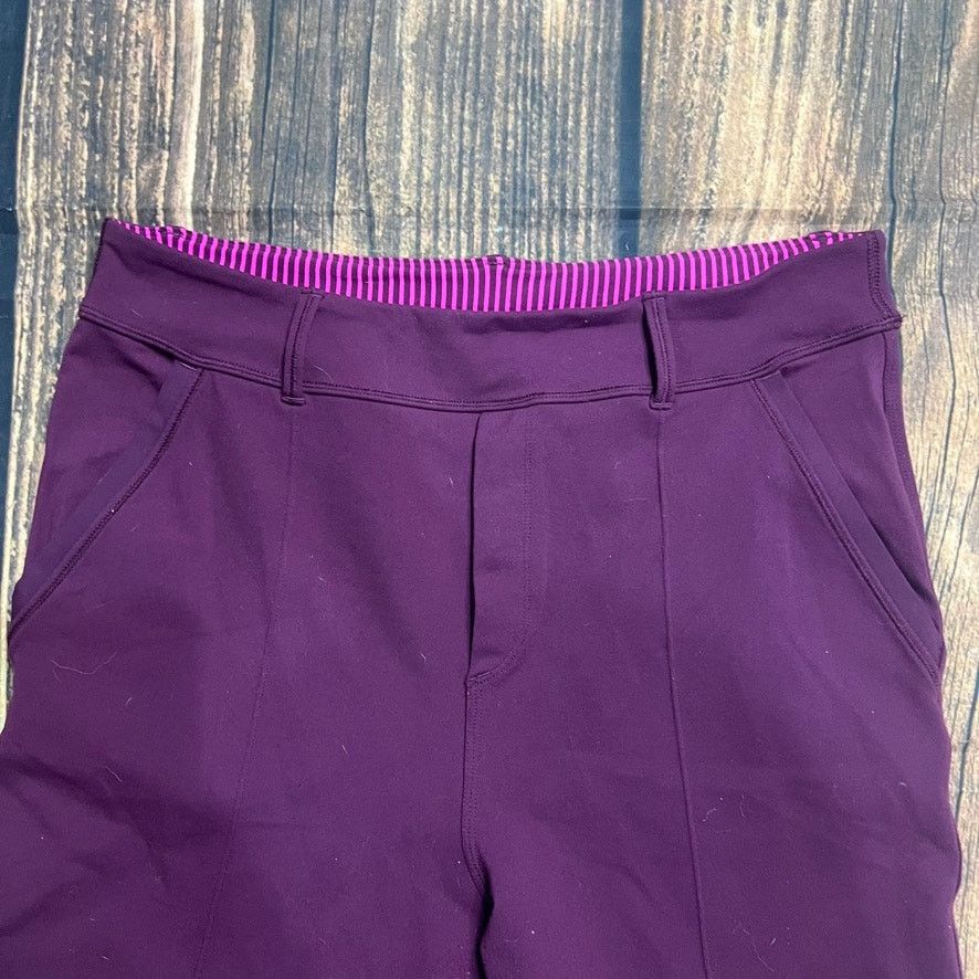 Lululemon Lululemon Women's Size 6 Purple Tapered Stretchy HR Trousers Size 28" / US 6 / IT 42 - 2 Thumbnail