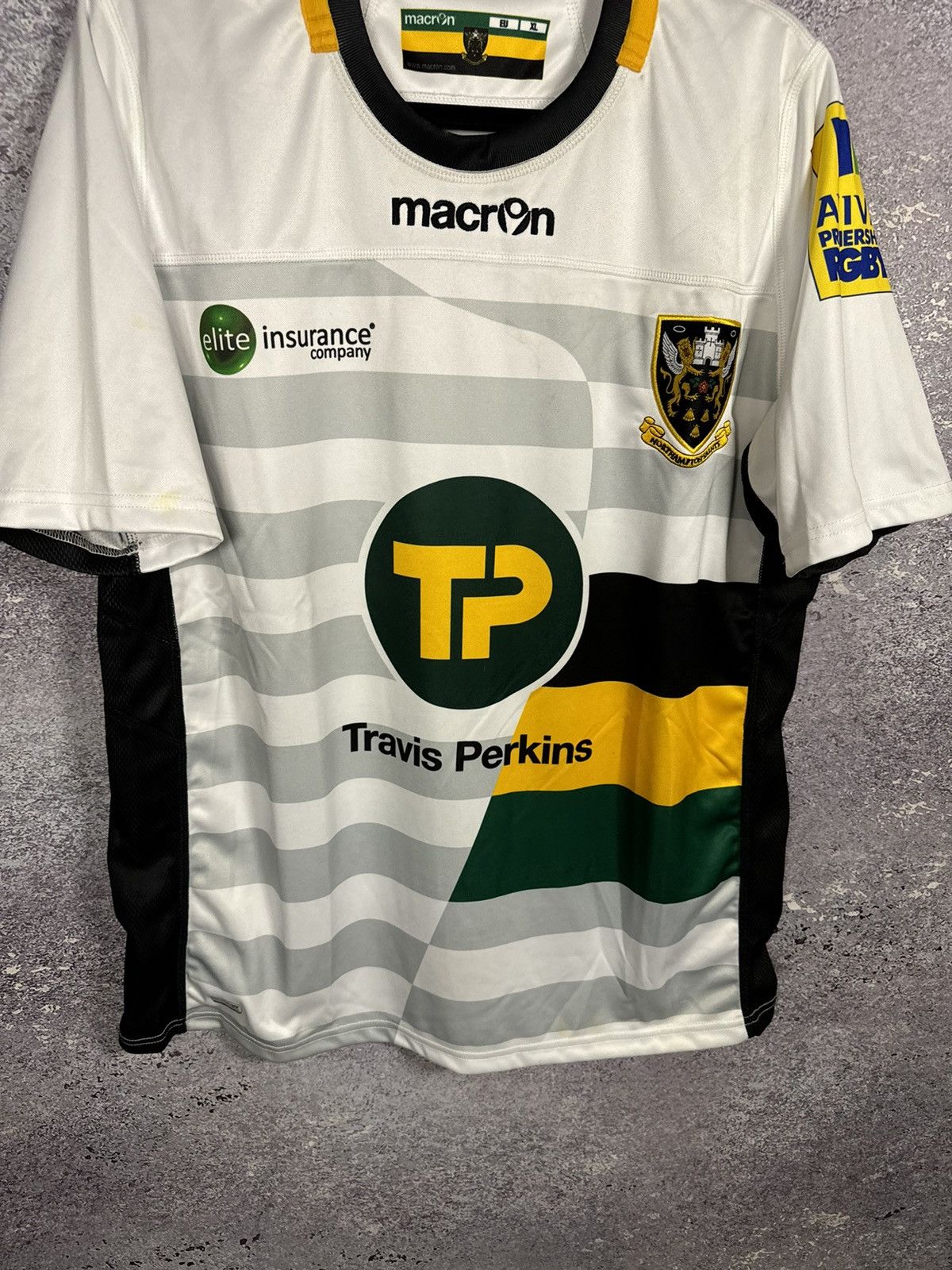 Macron × Vintage Vintage Northampton Saints Macron Rugby Team jersey blokcore Size US XL / EU 56 / 4 - 4 Thumbnail