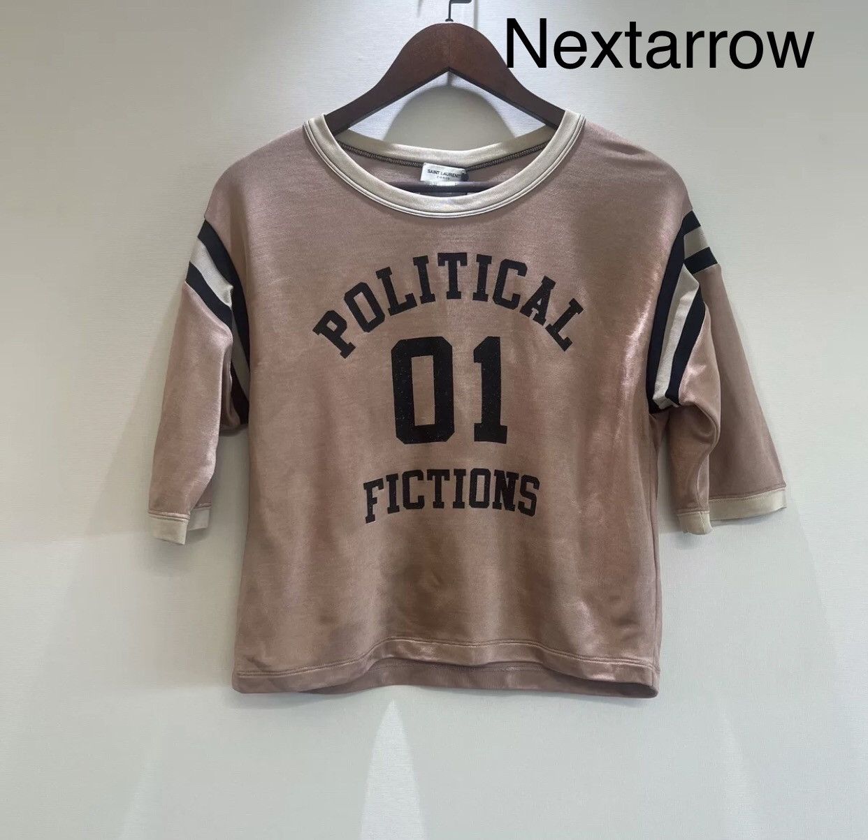 SAINT LAURENT SS23 letter round neck short sleeve T-shirt