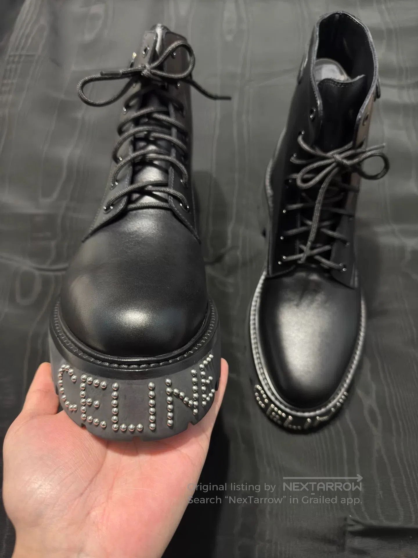 Celine Celine 22ss Rivet Logo Martin Boots. Size US 6 / EU 39 - 9 Thumbnail
