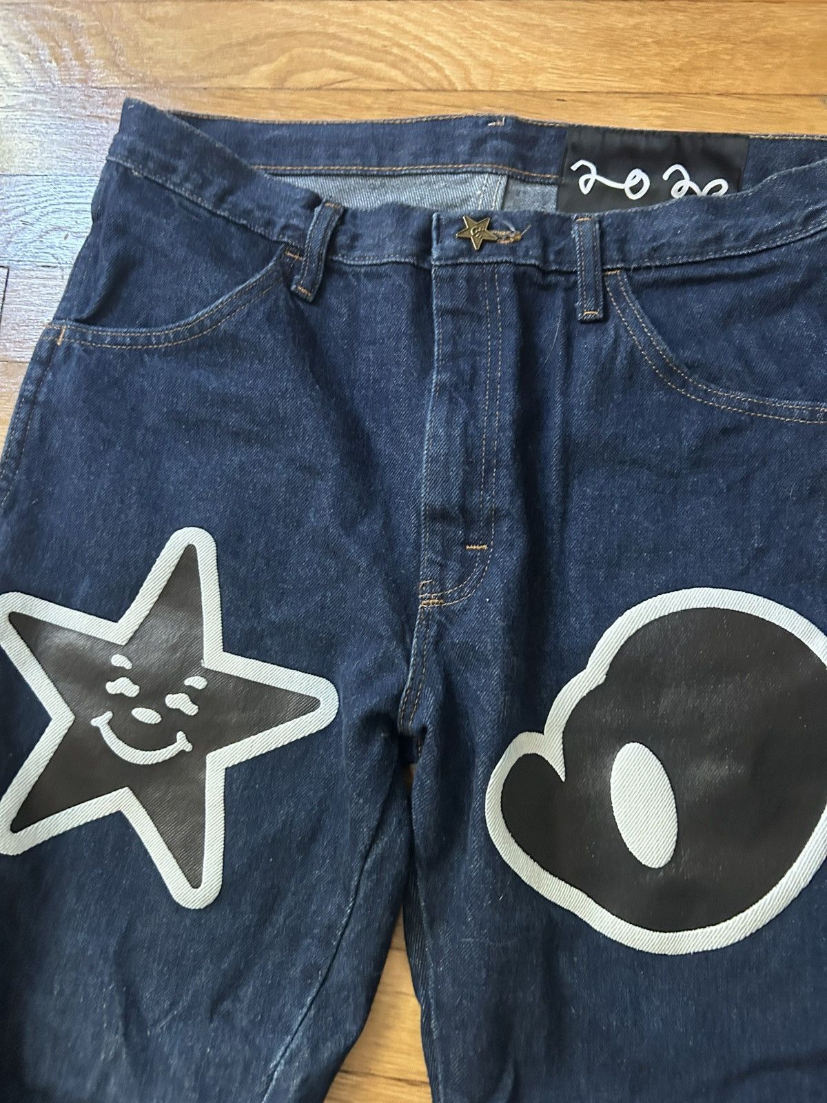 Asspizza FATHER STEVE X ASSPIZZA PUFF PRINT DENIM Size US 32 / EU 48 - 2 Thumbnail
