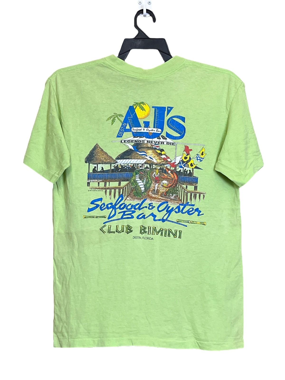 Vintage Vintage 90s AJ’S SEAFOOD & OYSTER BAR florida tee shirt Size US M / EU 48-50 / 2 - 3 Thumbnail