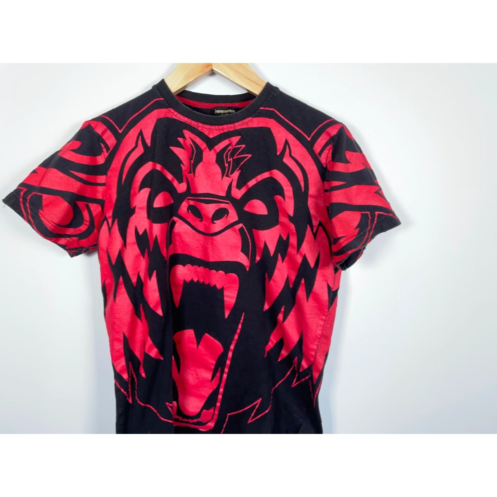Vintage Imperious Gorilla AOP T-Shirt Adult Large Black Red Ape All Over Print Size US L / EU 52-54 / 3 - 4 Thumbnail