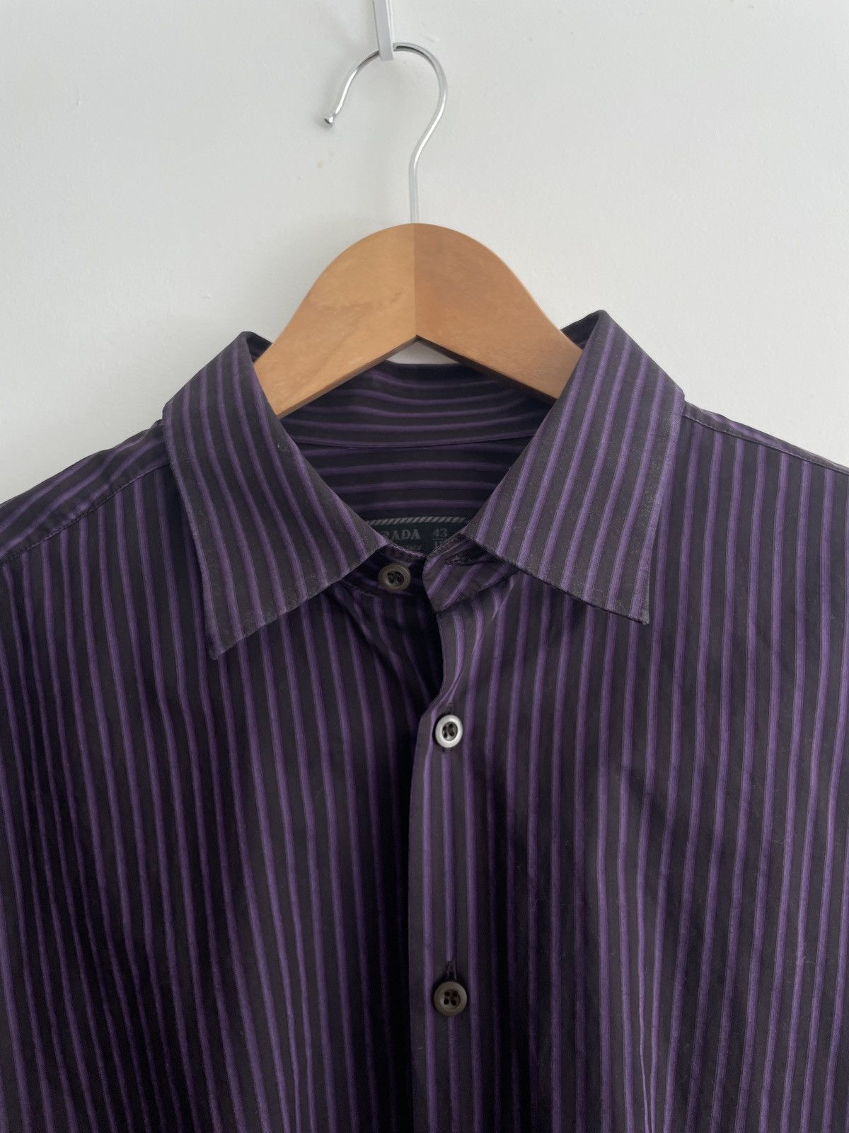 image of Prada Button Down in Striped, Men's (Size XL)