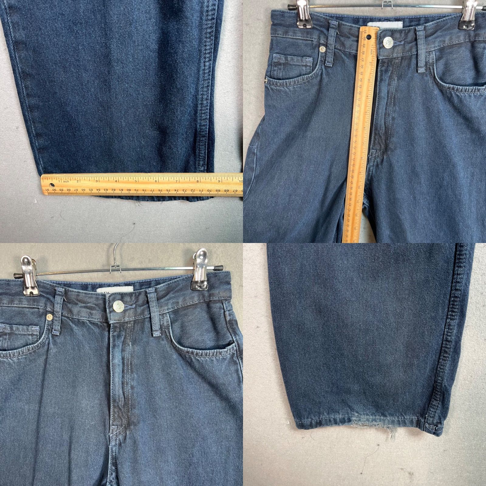 Zara Zara Womens High-Waist Straight Leg Jeans Size 0 Blue Denim 90s Size 25" / US 0 / IT 36 - 8 Thumbnail