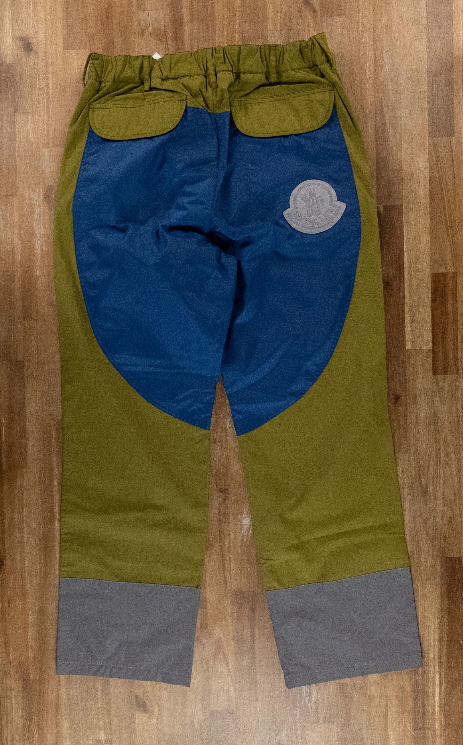 Moncler MONCLER GENIUS 1952 green blue cotton & shell panel pants 34 Size US 34 / EU 50 - 13 Thumbnail