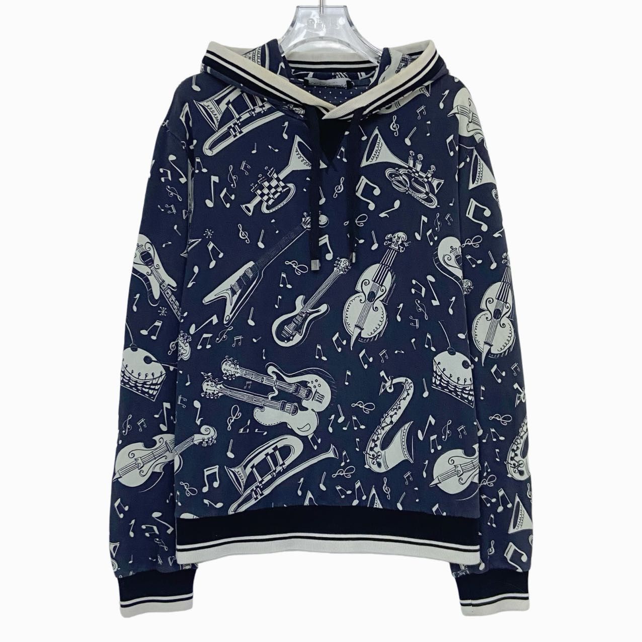 Dolce & Gabbana Dolce Gabbana Musical Instrument Pattern Sweatshirt K26WX Size US S / EU 44-46 / 1 - 1 Thumbnail