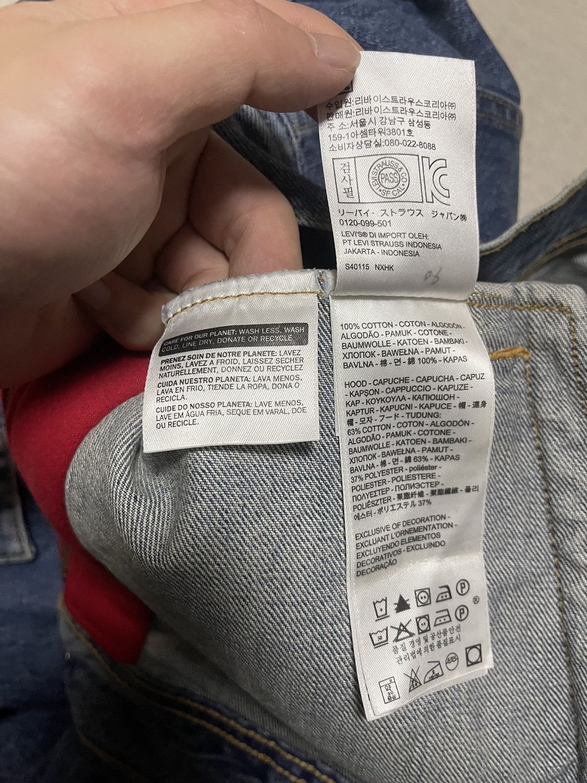 Levi's × Supreme Supreme Levi's fleece hooded Trucker Jacket blue Size US XL / EU 56 / 4 - 6 Thumbnail