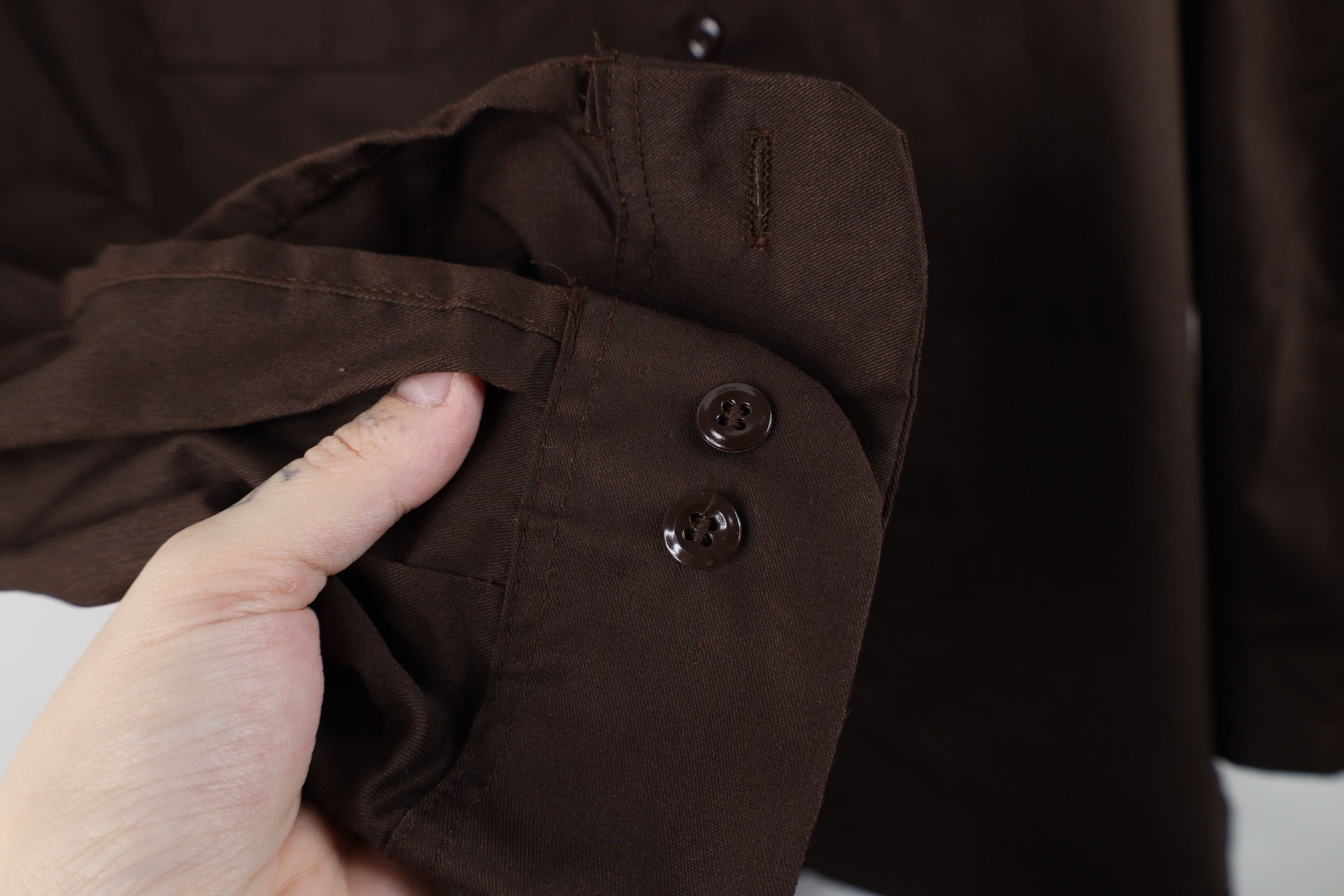 Dickies Vintage 90s Dickies Workwear Mechanic Button Shirt Brown USA Size US M / EU 48-50 / 2 - 5 Thumbnail