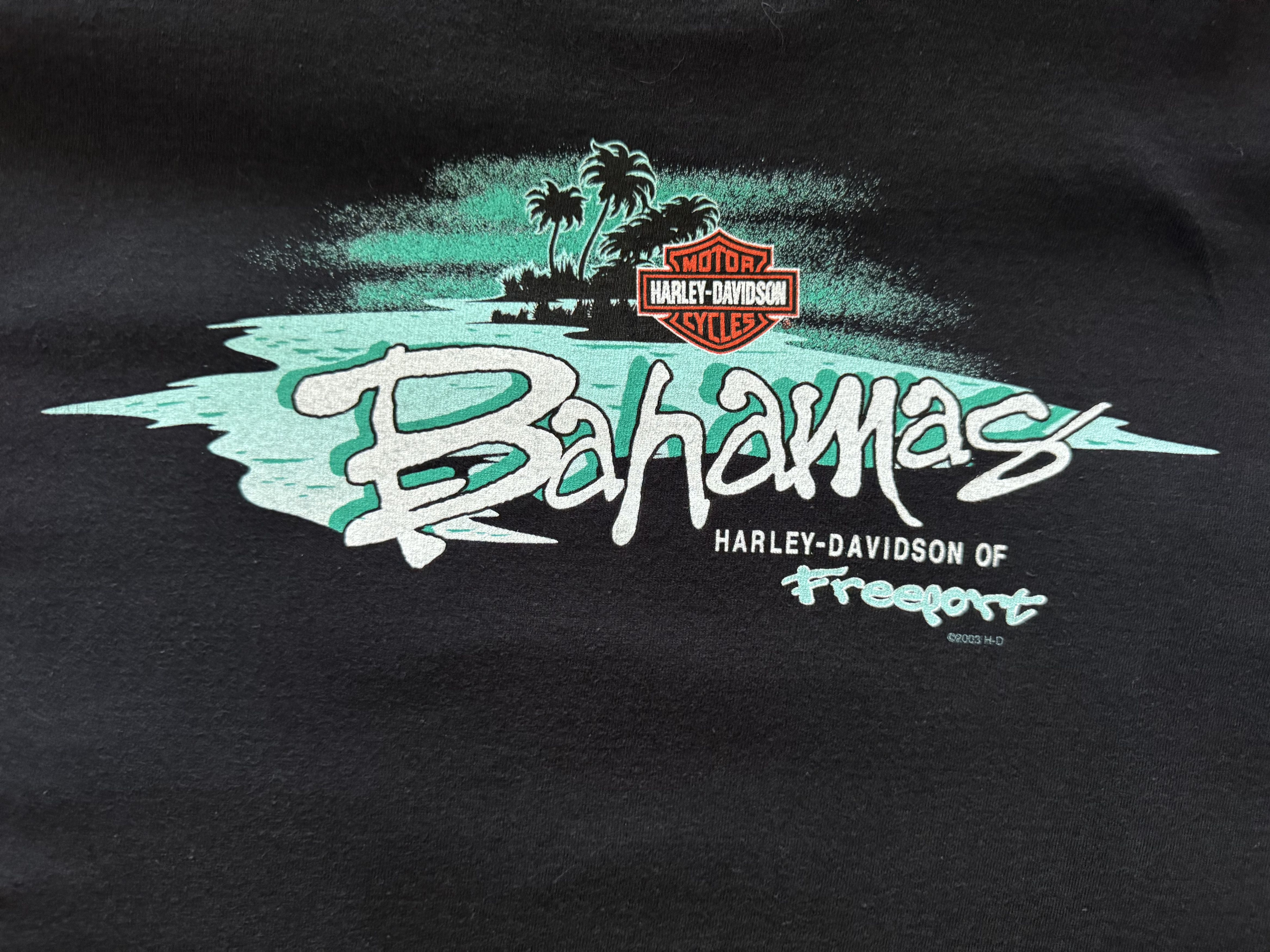Harley Davidson × Vintage 2006 Harley Davidson Freeport Bahamas T-shirt Size US XL / EU 56 / 4 - 5 Thumbnail