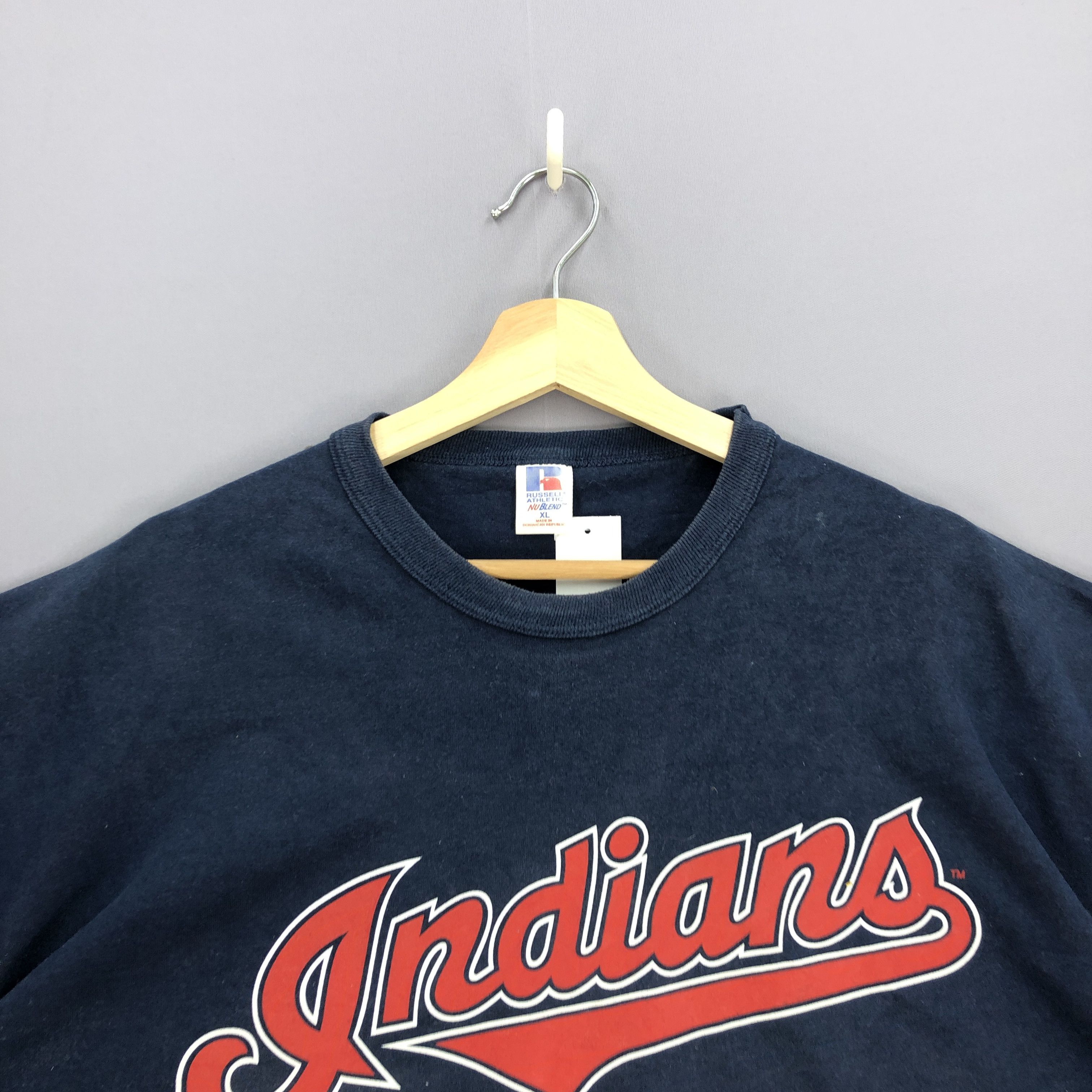 Russell Athletic Vintage 90s Indians T Shirt Sportswear MLB Crewneck Tees Size US XL / EU 56 / 4 - 4 Thumbnail