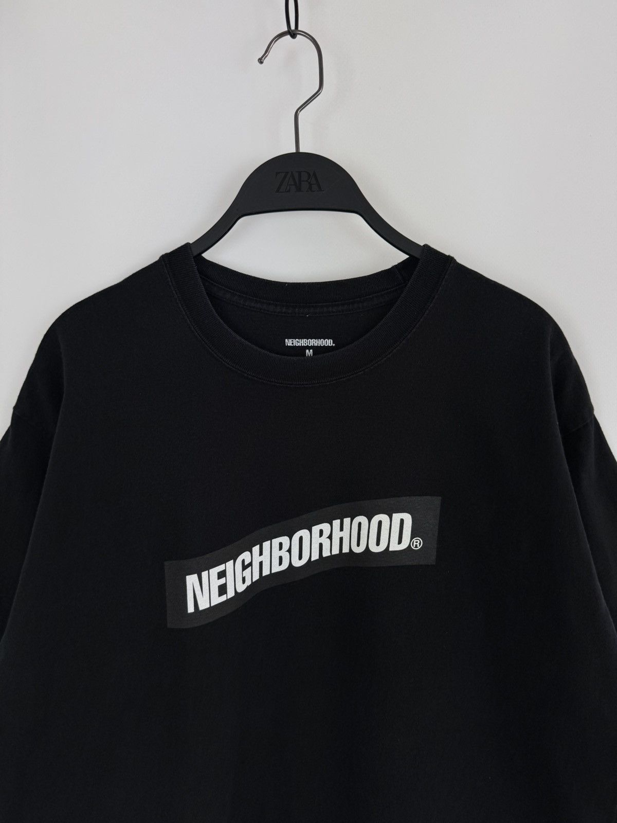Neighborhood Neighborhood Distortion Logo Black T-Shirt Size US M / EU 48-50 / 2 - 2 Thumbnail