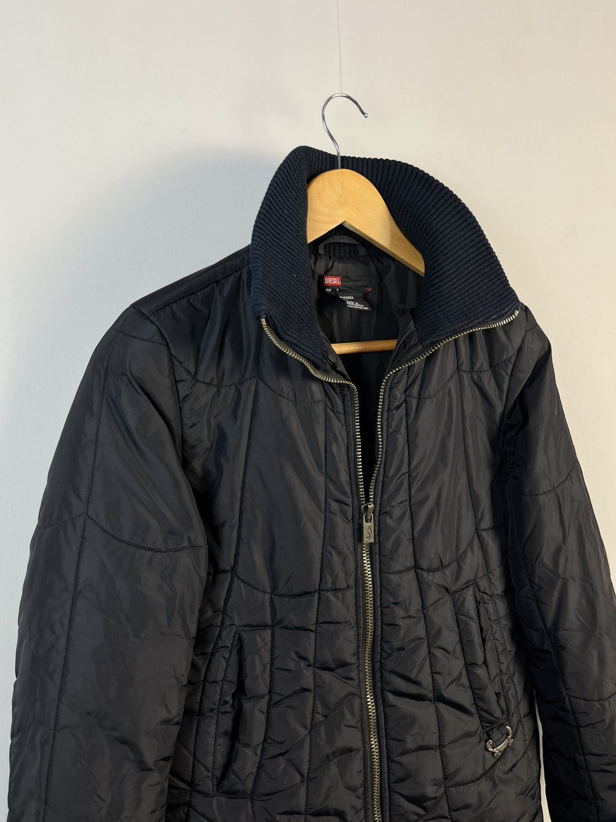 Diesel × Vintage Diesel Vintage Y2K Nylon Full Zip Jacket Size S / US 4 / IT 40 - 2 Thumbnail