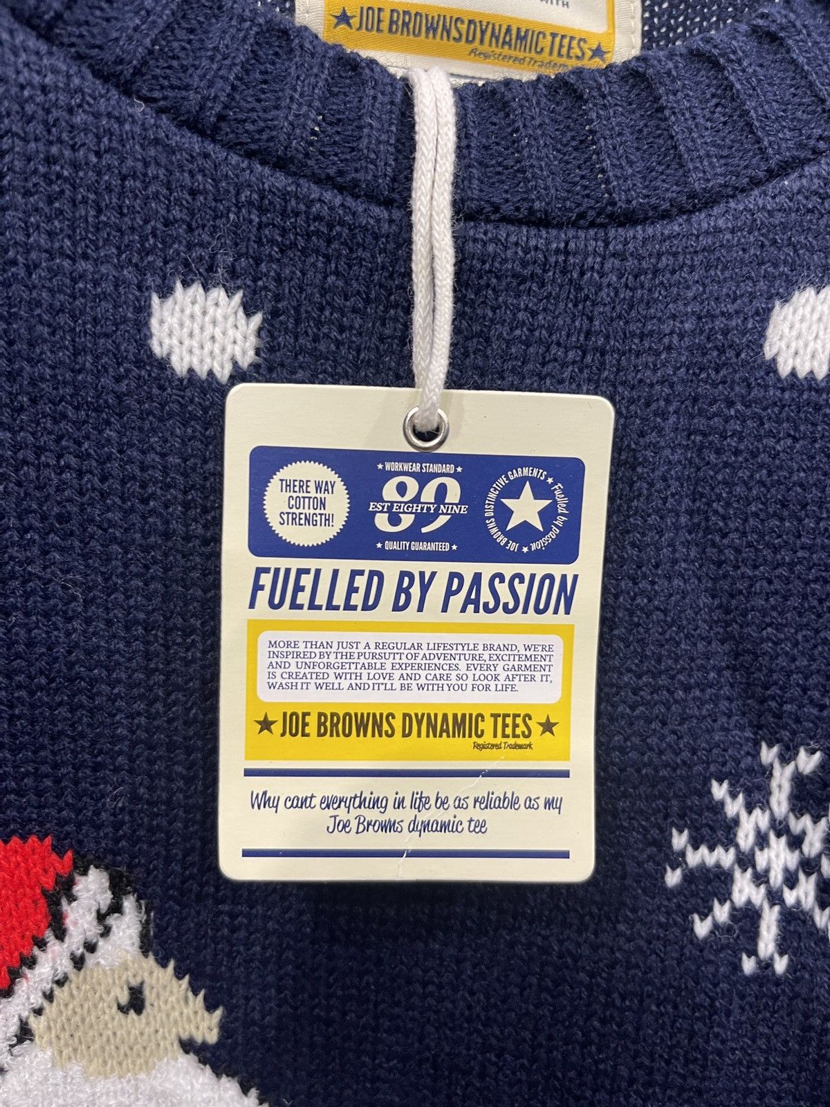 Joe Browns Joe Browns Christmas Jumper Mens Blue Knit Sweater XXL Size US XXL / EU 58 / 5 - 2 Thumbnail