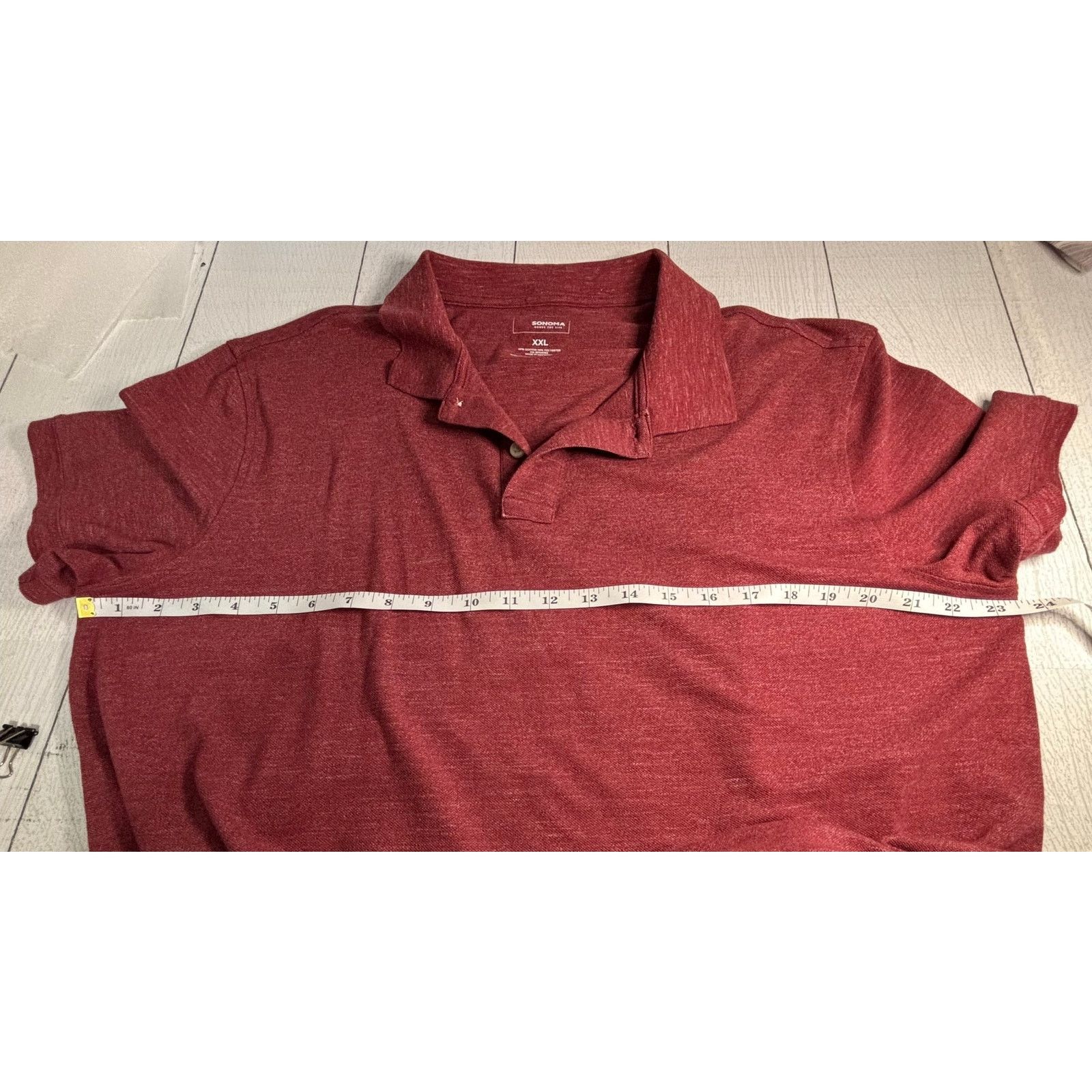 Other Sonoma Brick Red Polo Shirt Men’s XXL Short Sleeve Size US XXL / EU 58 / 5 - 4 Thumbnail