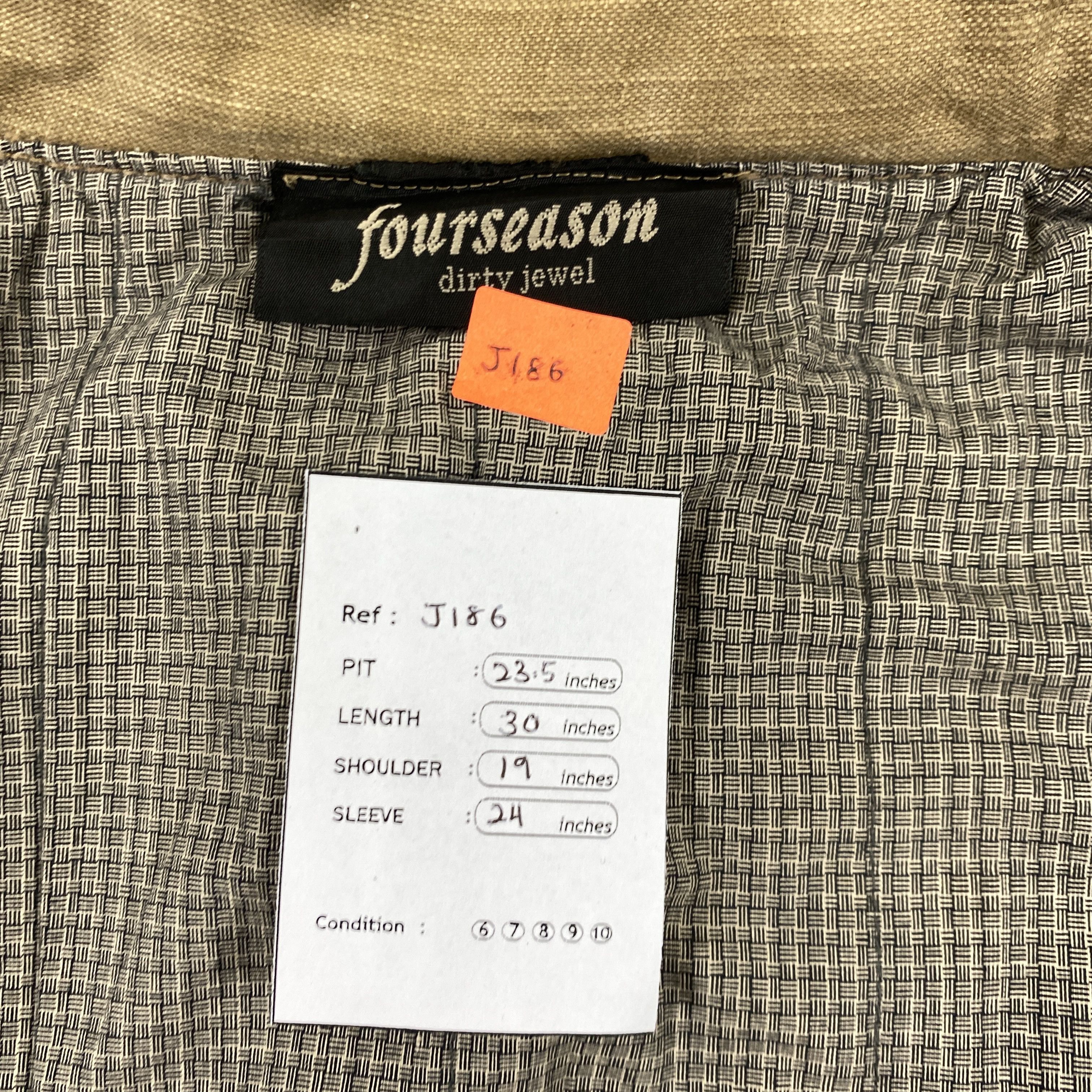 Japanese Brand Fourseason Zipper Multi Pocket Hoodie Jacket -J186 Size US M / EU 48-50 / 2 - 5 Thumbnail