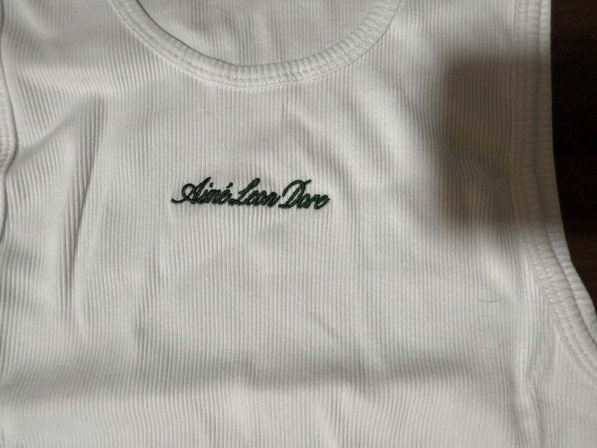 Aime Leon Dore Aime Leon Dore Embroidered Logo Tank Top Size XXL White Size US XXL / EU 58 / 5 - 2 Thumbnail